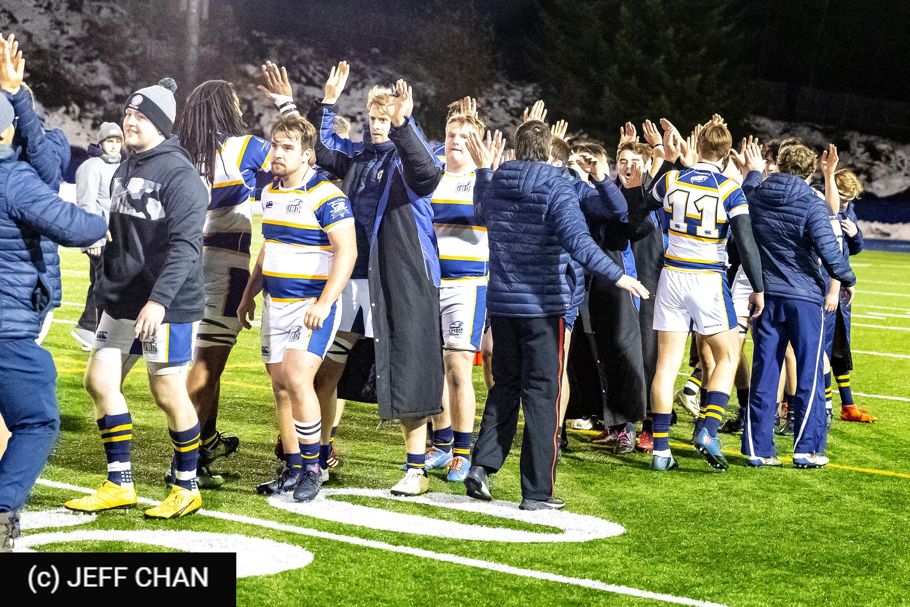 Koen BUCKINGHAM - Flynn HEYES -  University of British Columbia - University of Guelph - Rugby - CANUMENS 2022 - U British Columbia vs Guelph -  by Jeff Chan (#CANUMENS2207) Photo by: Jeff Chan | Siuxy Sports 2022-12-02