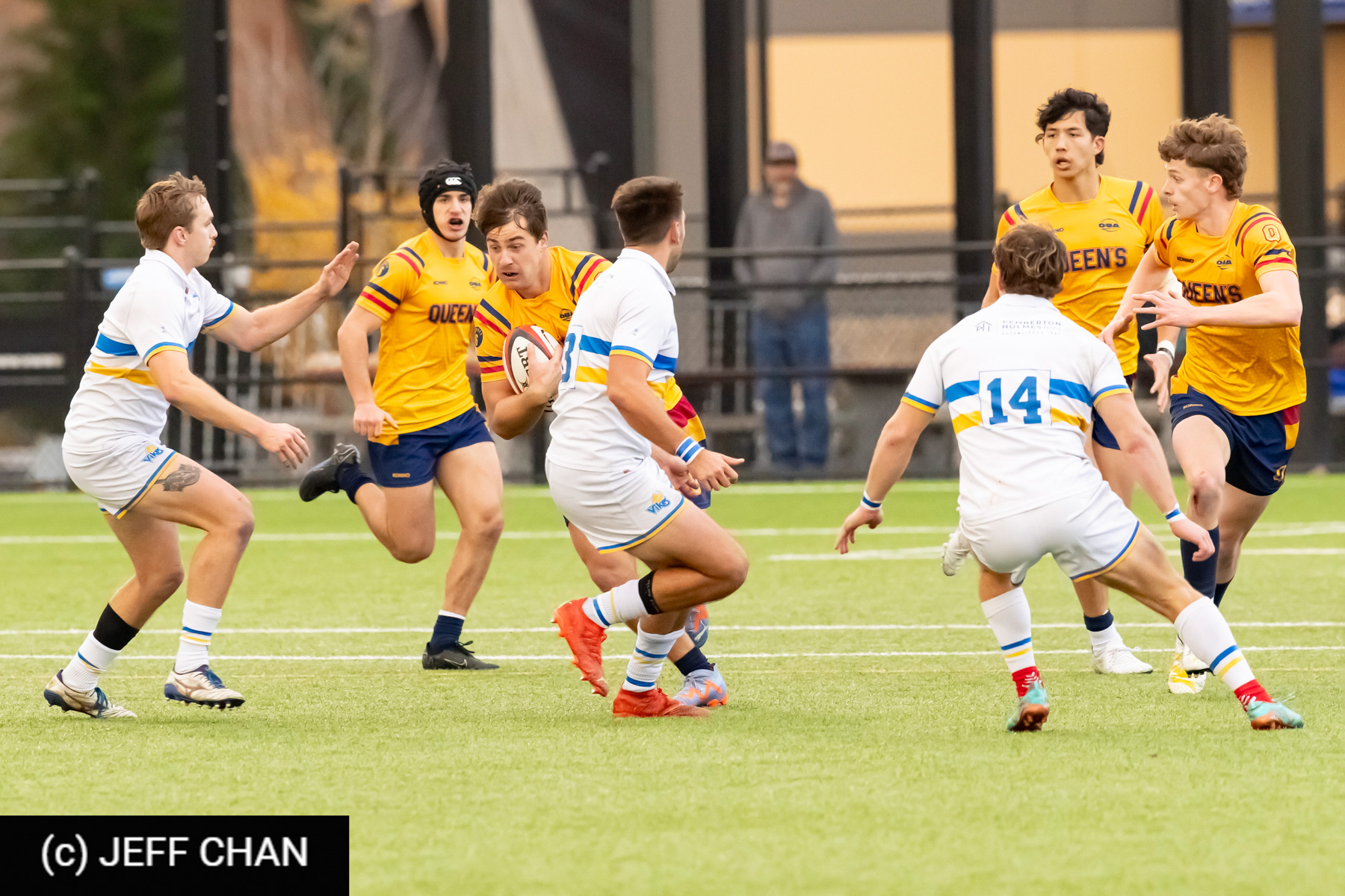 Marcus D'ACRE -  Queen's University - University of Victoria - Rugby - CANUMENS 2023 - Quarter final - Queen's vs UVic by Jeff Chan (#CANUMENS2301) Photo by: Jeff Chan | Siuxy Sports 2023-11-15
