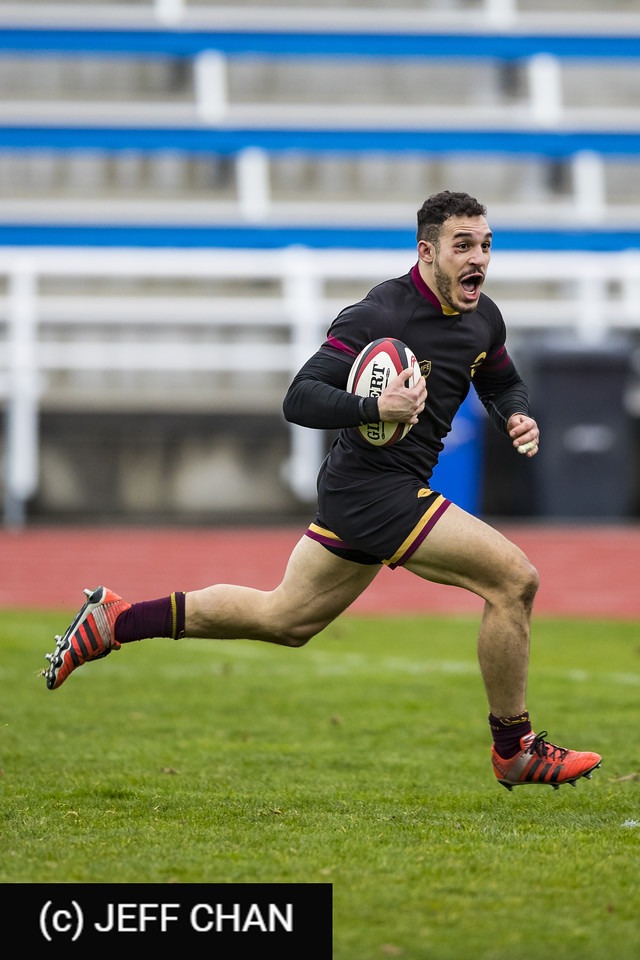 Michael LAPLAINE-PEREIRA -  University of Victoria - Université Concordia - Rugby - CANUMENS 2018 - U Victoria vs Concordia U - Bronze Game by Jeff Chan (#CANUMENS1808) Photo by: Jeff Chan | Siuxy Sports 2018-11-25
