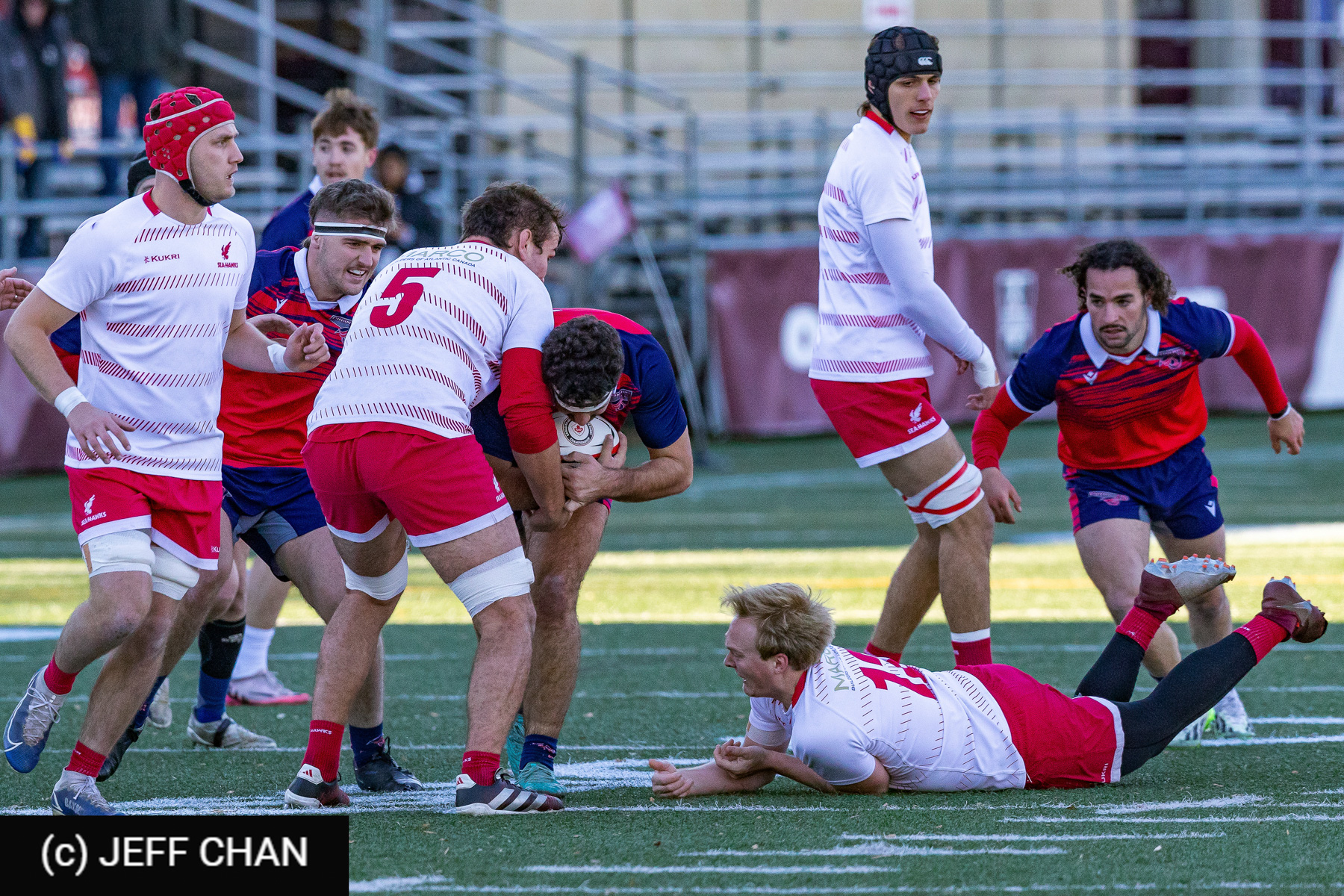Brahim MAHMOUDI -  ÉTS (École de technologie supérieure) - Memorial University of Newfoundland - Rugby - CANUMENS 2024 - Qtr final - ETS vs Memorial UN by Jeff Chan (#CANUMENS2402) Photo by: Jeff Chan | Siuxy Sports 2024-11-13