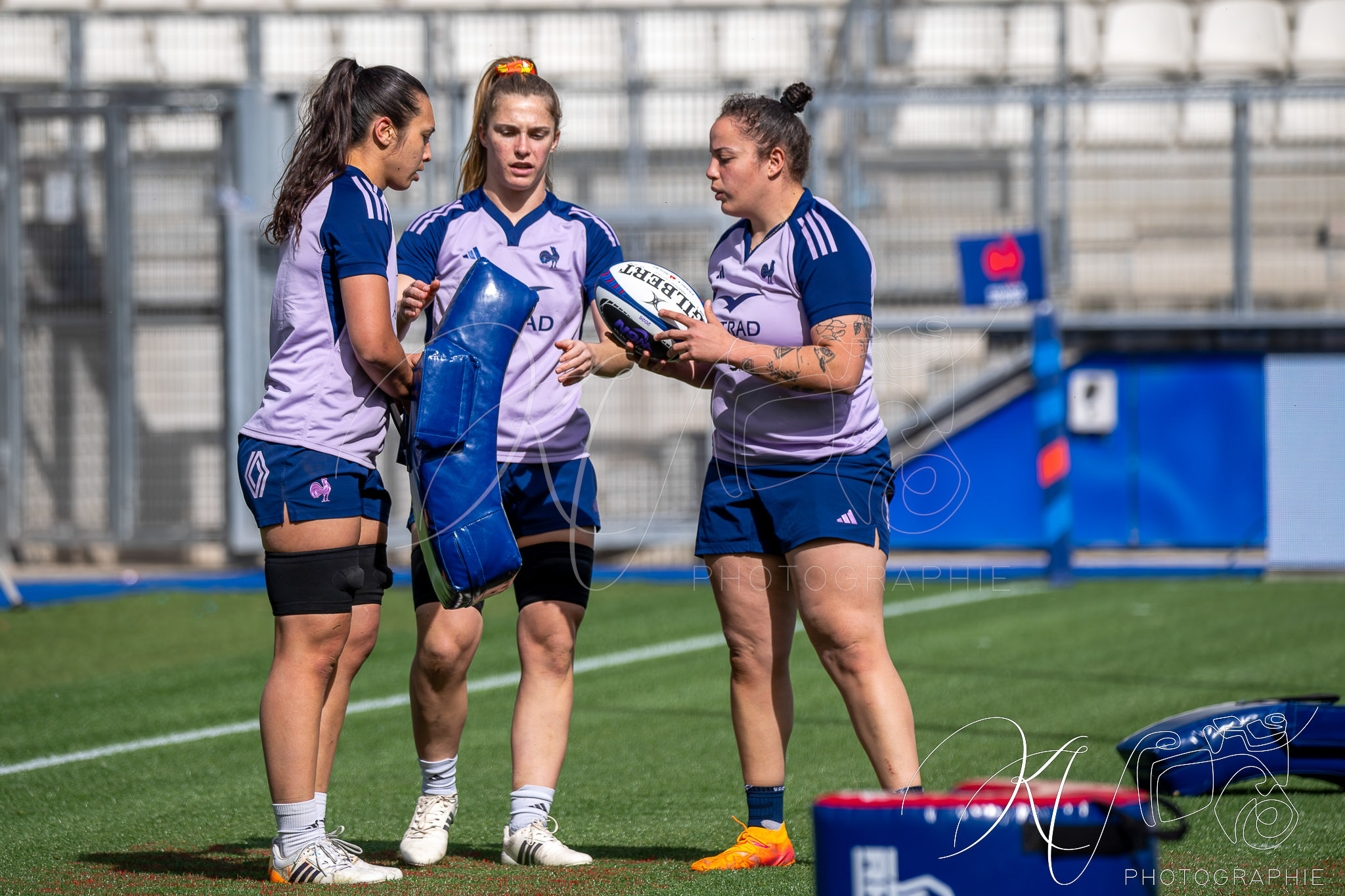 Lea CHAMPON -  Équipe feminin de France de rugby à XV -  - Rugby - FFR 2026 - Équipe féminin de France de Rugby - Captain Run - Stade des Alpes (#FFR26EFRXVC04) Photo by: Karine Valentin | Siuxy Sports 2026-04-10