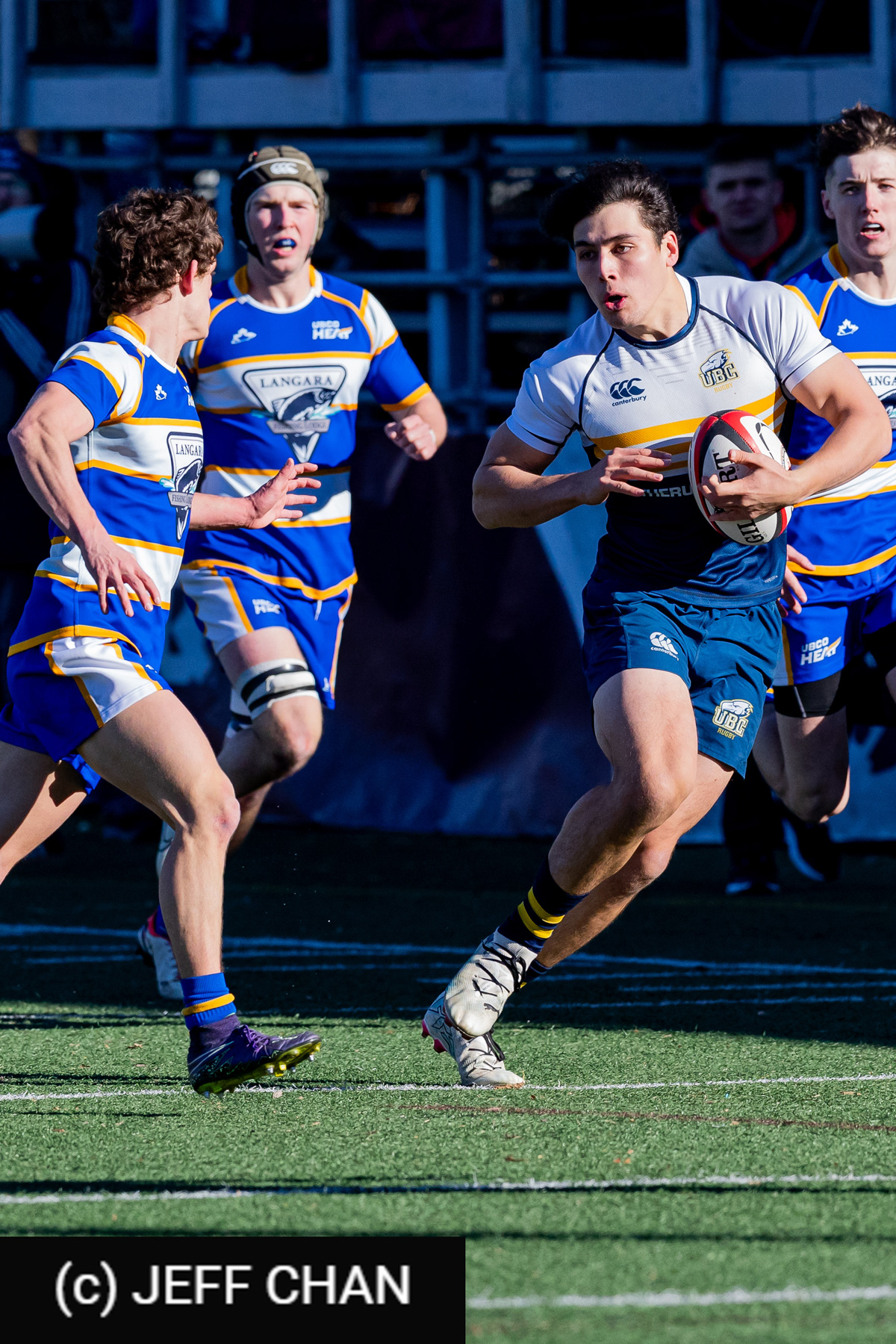 Ethan CUMMINGS - Alastair MARSHALL - Jack MCCALLUM -  University of British Columbia - University of British Columbia Okanagan - Rugby - CANUMENS 2024 - Qtr final - UBC vs UBCO by Jeff Chan (#CANUMENS2401) Photo by: Jeff Chan | Siuxy Sports 2024-11-13