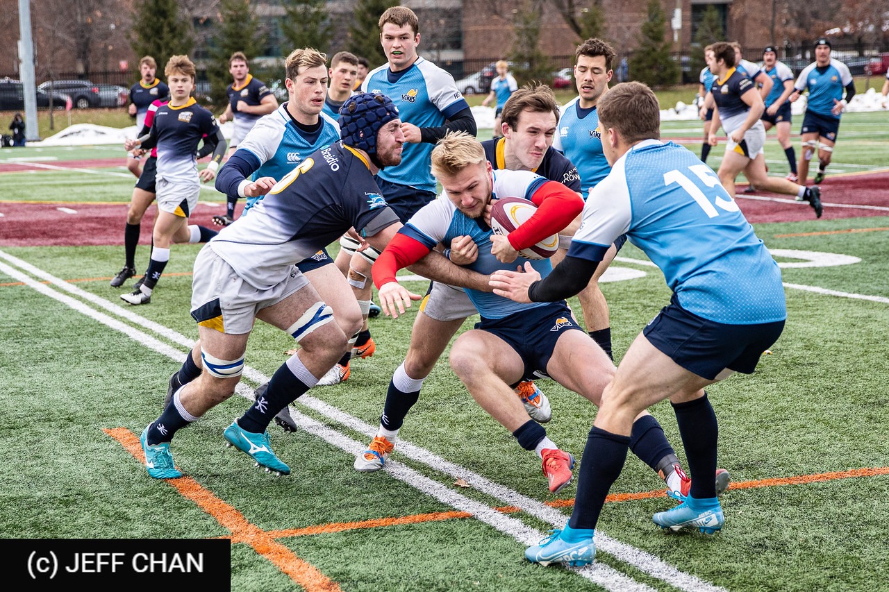 Nicholas CARSON - Lockie KRATZ -  University of British Columbia - University of Victoria - Rugby - CANUMENS 2019 - U British Columbia vs U Victoria - Gold Game by Jeff Chan (#CANUMENS1908) Photo by: Jeff Chan | Siuxy Sports 2019-11-24