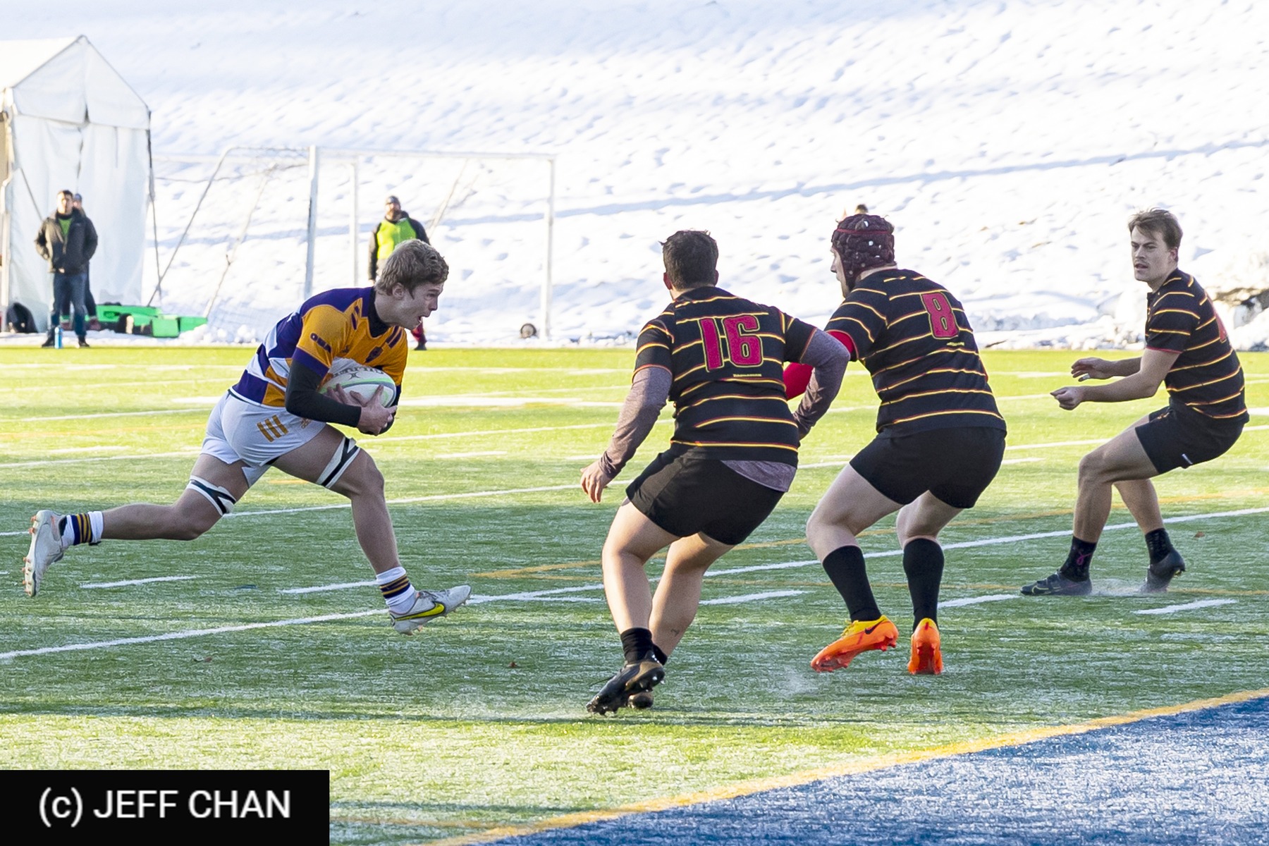 Kaiden POWELL -  Wilfrid Laurier University - University of Calgary - Rugby - CANUMENS 2022 - W Laurier U vs Calgary -  by Jeff Chan (#CANUMENS2210) Photo by: Jeff Chan | Siuxy Sports 2022-12-04