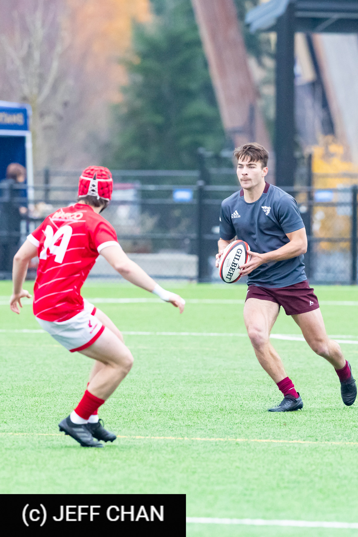 Glenn ROY -  Memorial University of Newfoundland - Université Ottawa - Rugby - CANUMENS 2023 - Quarter final - Memorial vs U Ottawa by Jeff Chan (#CANUMENS2303) Photo by: Jeff Chan | Siuxy Sports 2023-11-15