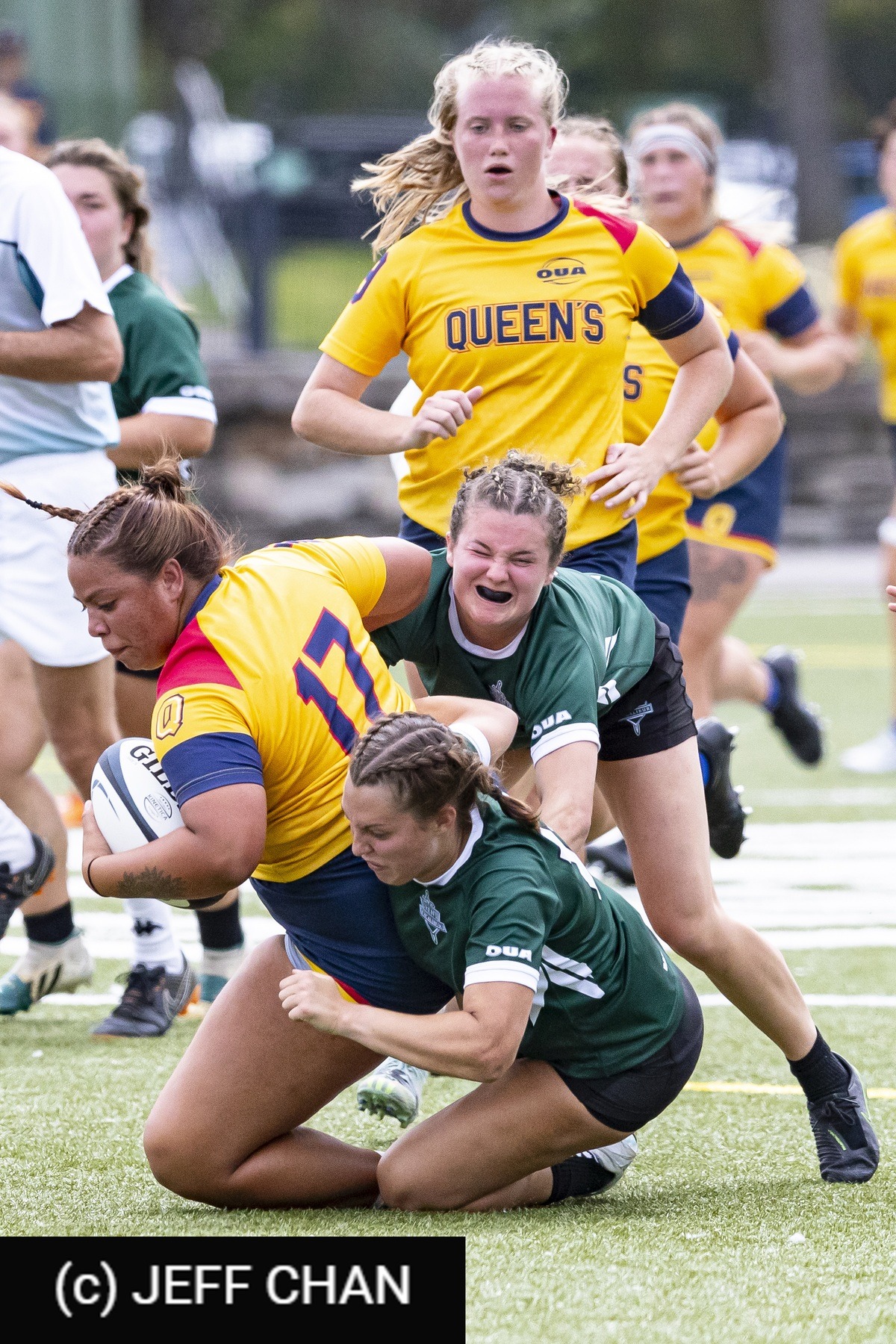  Queen's University - Trent University - Rugby - OUA 2023 Queen's (W) vs Trent (#OUW23QWTR09) Photo by: Jeff Chan | Siuxy Sports 2023-09-02