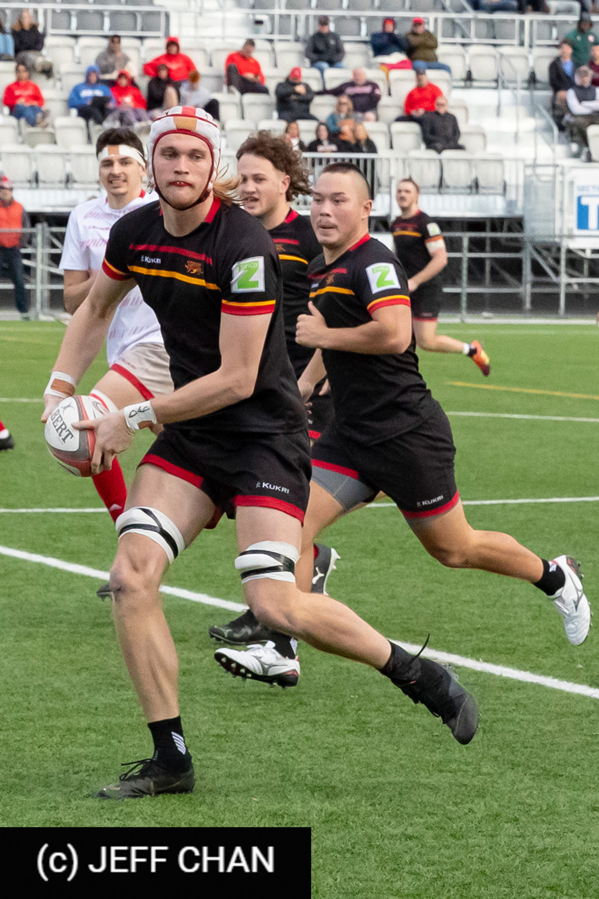 Ewen CURRY - Daniel LUCIANI - Owen STIRLING -  University of Guelph - Memorial University of Newfoundland - Rugby - CANUMENS 2023 - Bronze final - Guelph vs Memorial U by Jeff Chan (#CANUMENS2311) Photo by: Jeff Chan | Siuxy Sports 2023-11-19