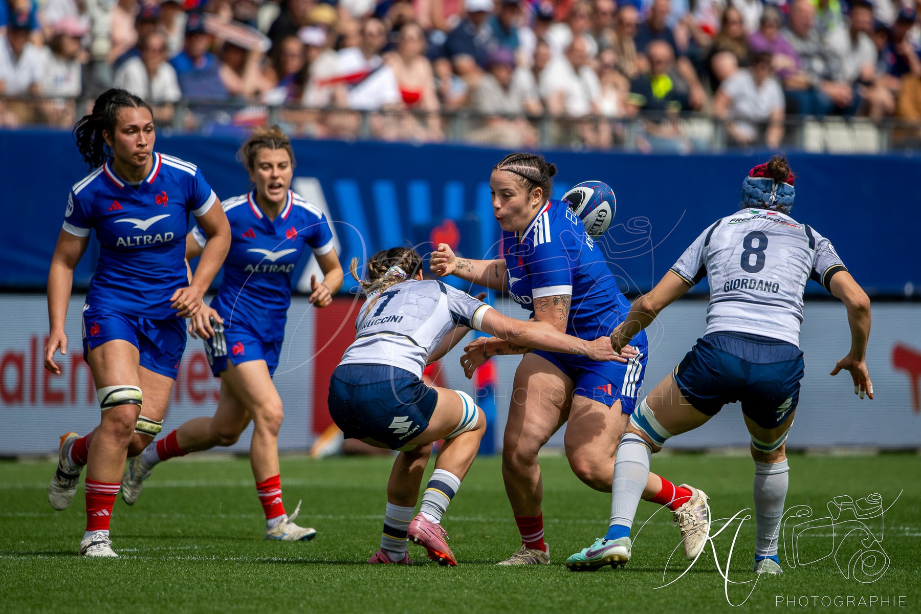 Manaé FELEU -  Équipe feminin de France de rugby à XV - Nazionale di rugby a 15 dell'Italia (F) - Rugby - 6 Nations 2026 W - France vs Italy (#6NW26FRIT04) Photo by: Karine Valentin | Siuxy Sports 2026-04-11