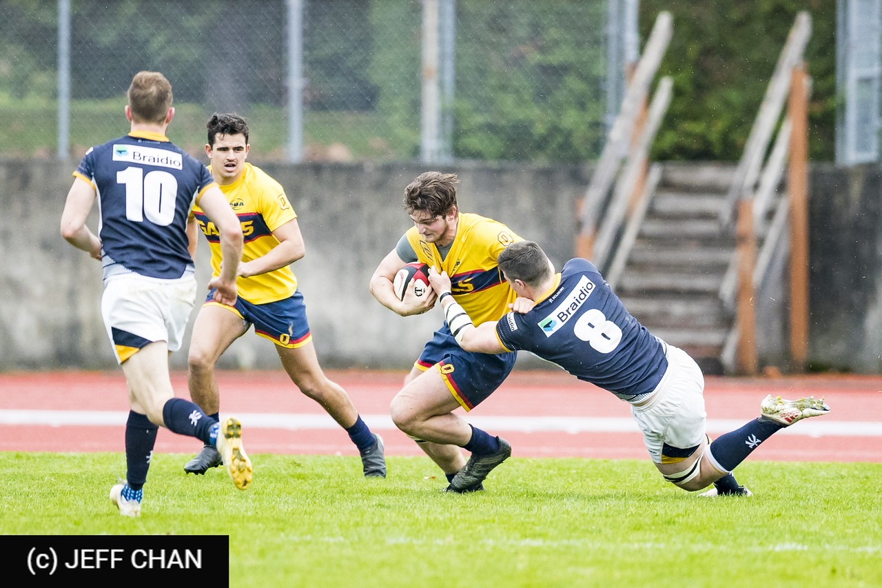 Joshua ENGELBRECHT -  Queen's University - University of British Columbia - Rugby - CANUMENS 2018 - Queen's U vs U British Columbia - Gold Game by Jeff Chan (#CANUMENS1809) Photo by: Jeff Chan | Siuxy Sports 2018-11-25