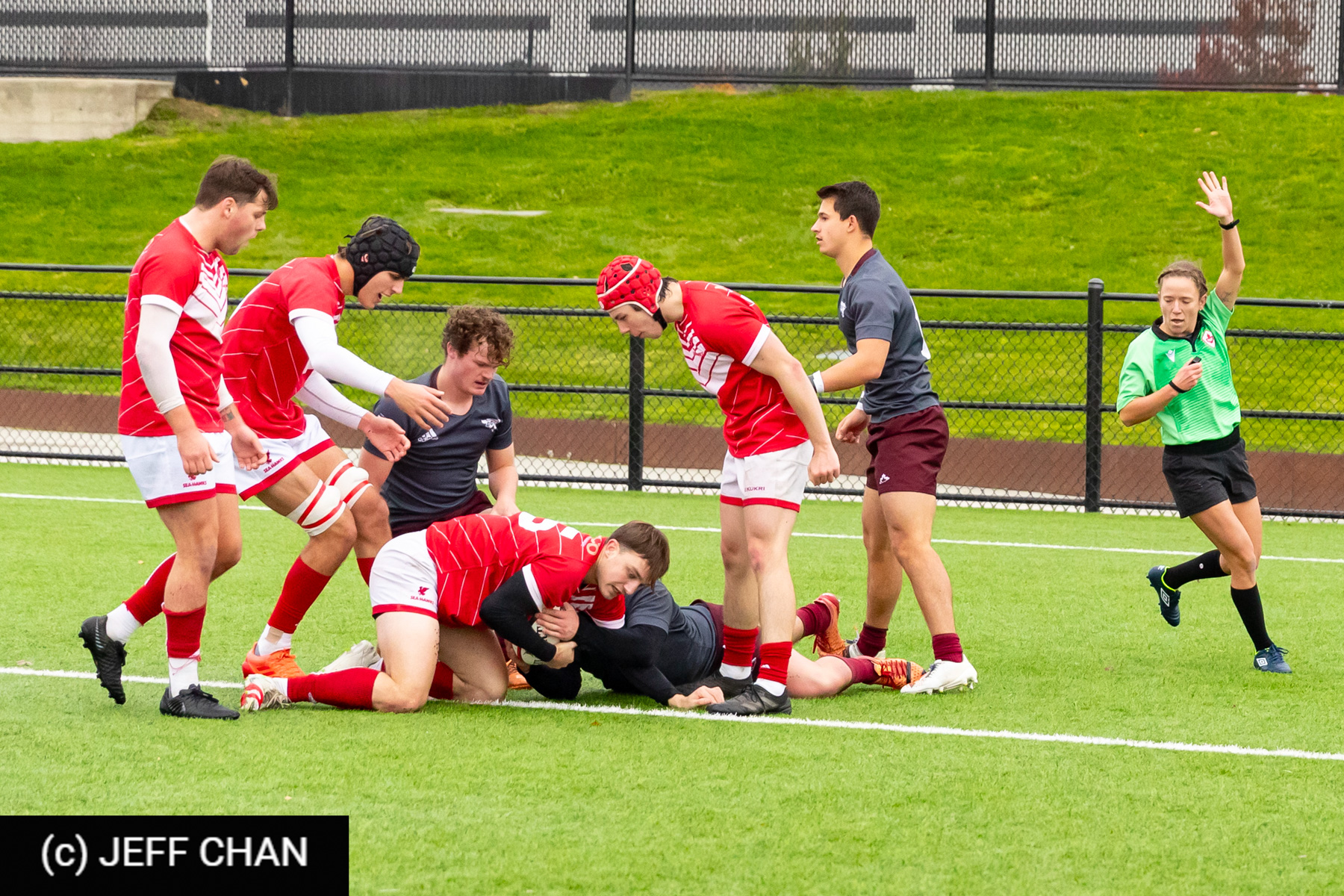  Memorial University of Newfoundland - Université Ottawa - Rugby - CANUMENS 2023 - Quarter final - Memorial vs U Ottawa by Jeff Chan (#CANUMENS2303) Photo by: Jeff Chan | Siuxy Sports 2023-11-15