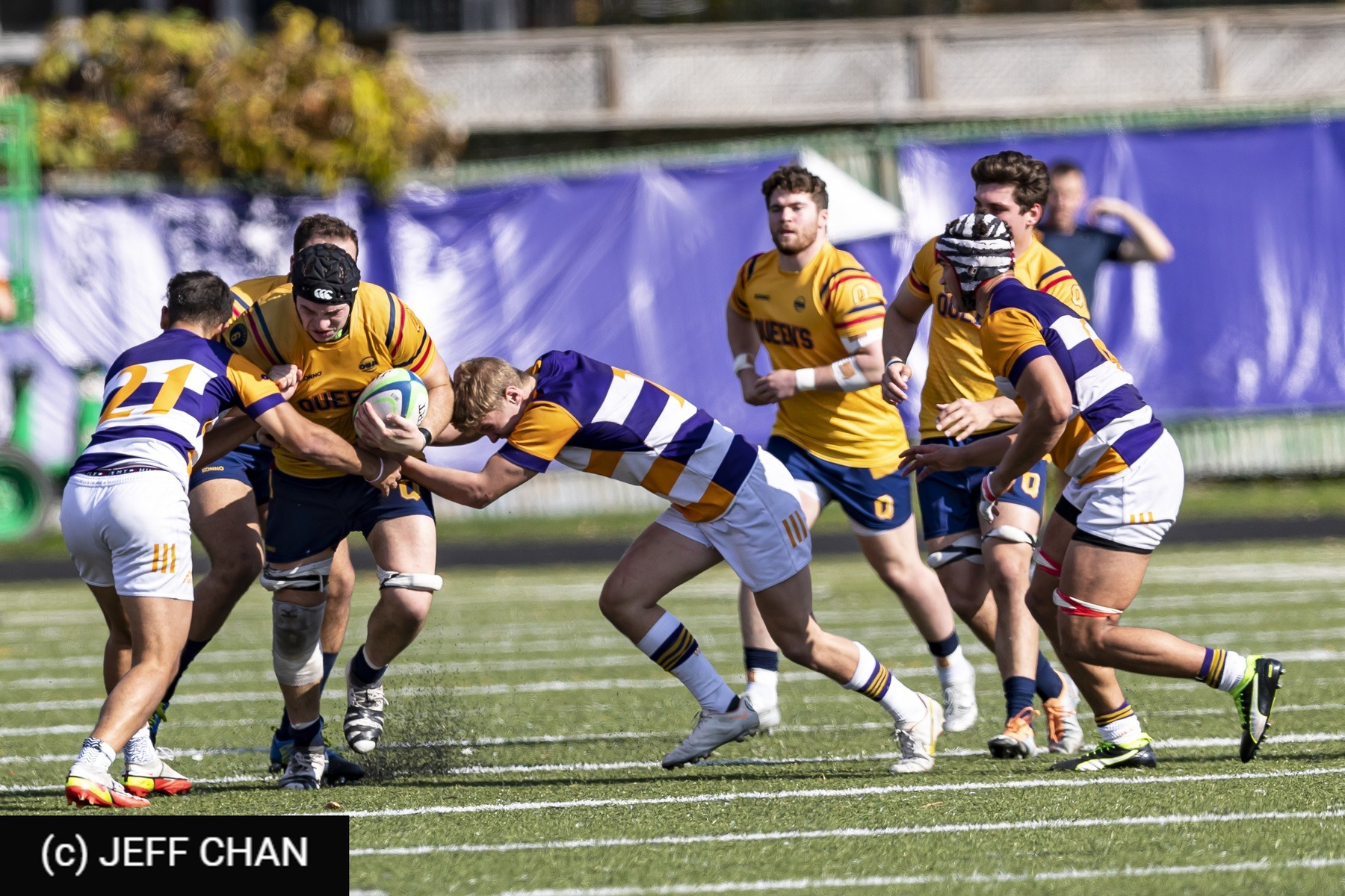  Queen's University - Wilfrid Laurier University - Rugby - OUA 2022 Queen's vs Laurier (#OUA22QULA10) Photo by: Jeff Chan | Siuxy Sports 2022-10-23