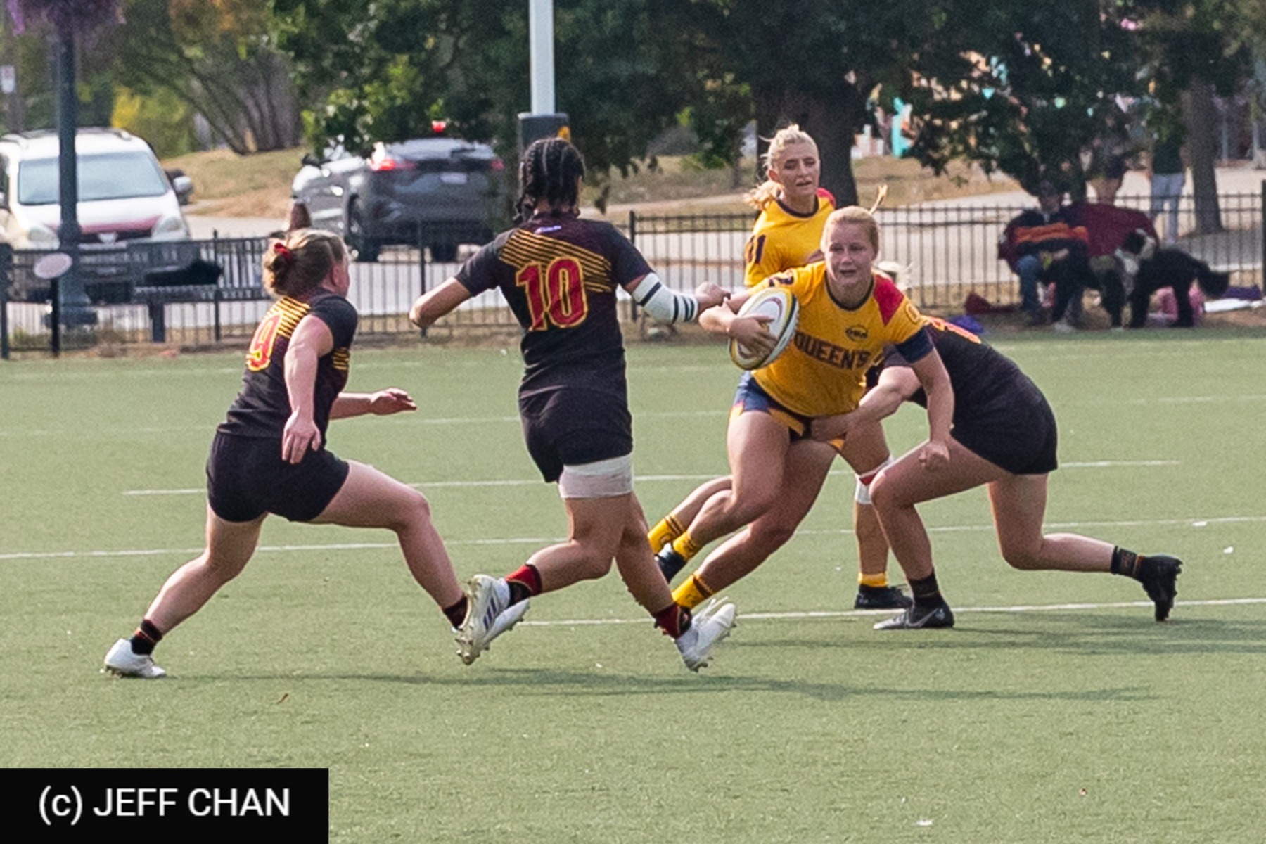  Queen's University - University of Guelph - Rugby - OUA 2023 Queen's (W) vs Guelph (#OUW23QWGU09) Photo by: Jeff Chan | Siuxy Sports 2023-09-23