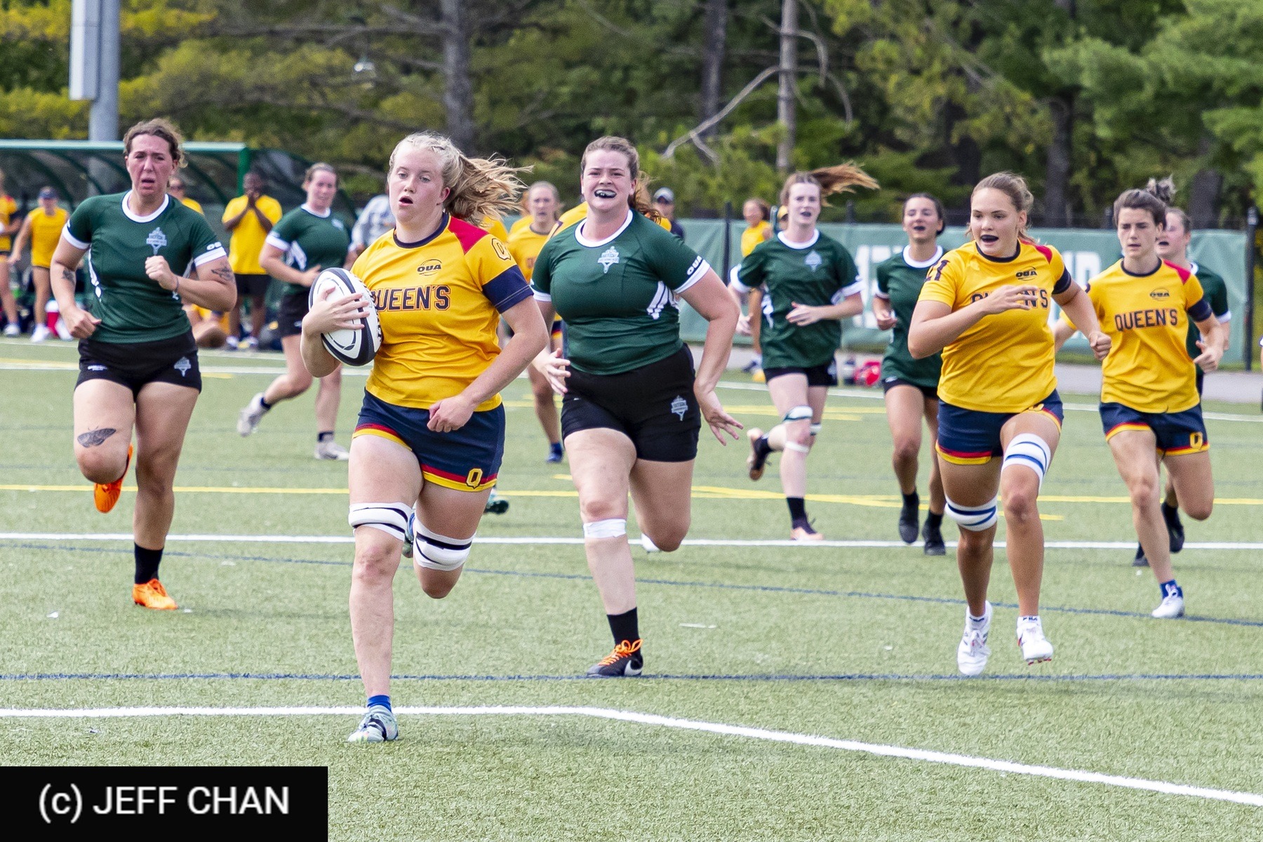  Queen's University - Trent University - Rugby - OUA 2023 Queen's (W) vs Trent (#OUW23QWTR09) Photo by: Jeff Chan | Siuxy Sports 2023-09-02