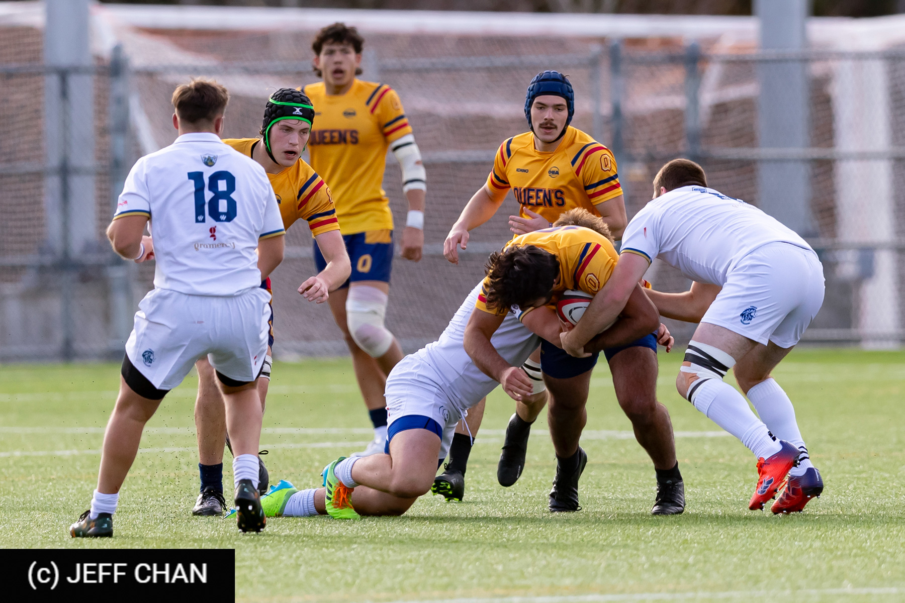 Simon BURNS - Tao NICHOL -  Queen's University - Trinity Western University - Rugby - CANUMENS 2023 - Queen's vs Trinity U by Jeff Chan (#CANUMENS2309) Photo by: Jeff Chan | Siuxy Sports 2023-11-19