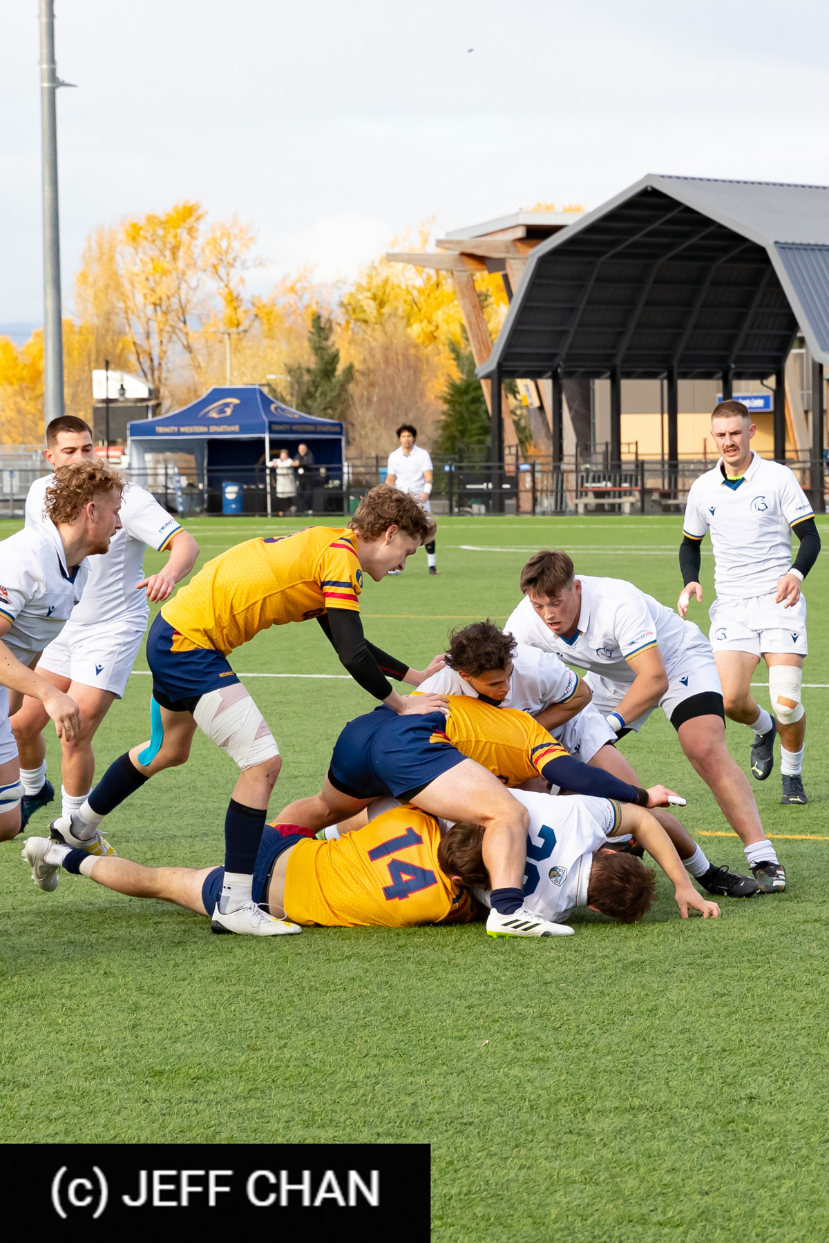 Ben GRACI - Jan-Hendrik LOURENS -  Queen's University - Trinity Western University - Rugby - CANUMENS 2023 - Queen's vs Trinity U by Jeff Chan (#CANUMENS2309) Photo by: Jeff Chan | Siuxy Sports 2023-11-19