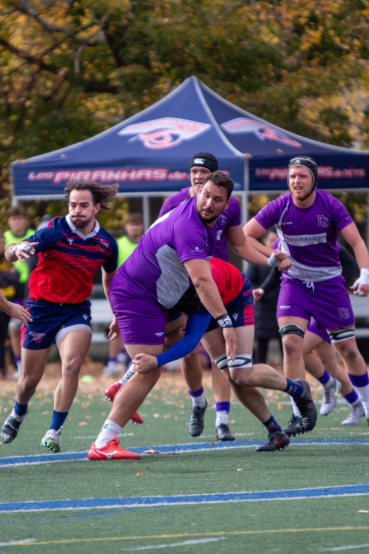 Philippe BEAUMONT - Dylan DRIVER -  ÉTS (École de technologie supérieure) - Bishop's University - Rugby - RSEQ 2025 - Rugby M - Démi Finale - ETS vs Bishop's - Match (#RSEQ25RMDFEB3) Photo by: Erin Jefferies | Siuxy Sports 2025-10-26