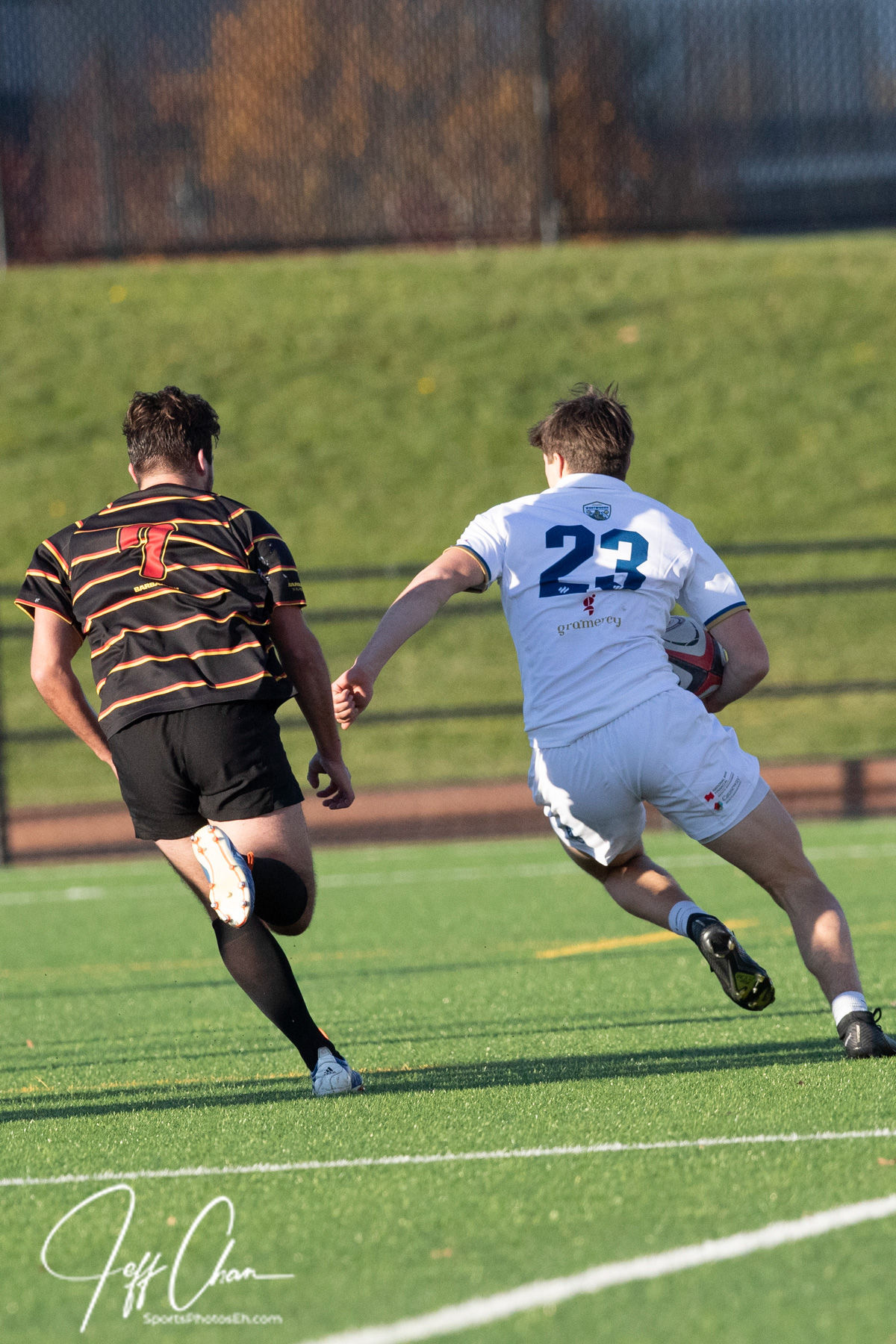  Trinity Western University - University of Calgary - Rugby - CANUMENS 2023 - Semi final - Trinity W vs Calgary U by Jeff Chan (#CANUMENS2308) Photo by: Jeff Chan | Siuxy Sports 2023-11-17