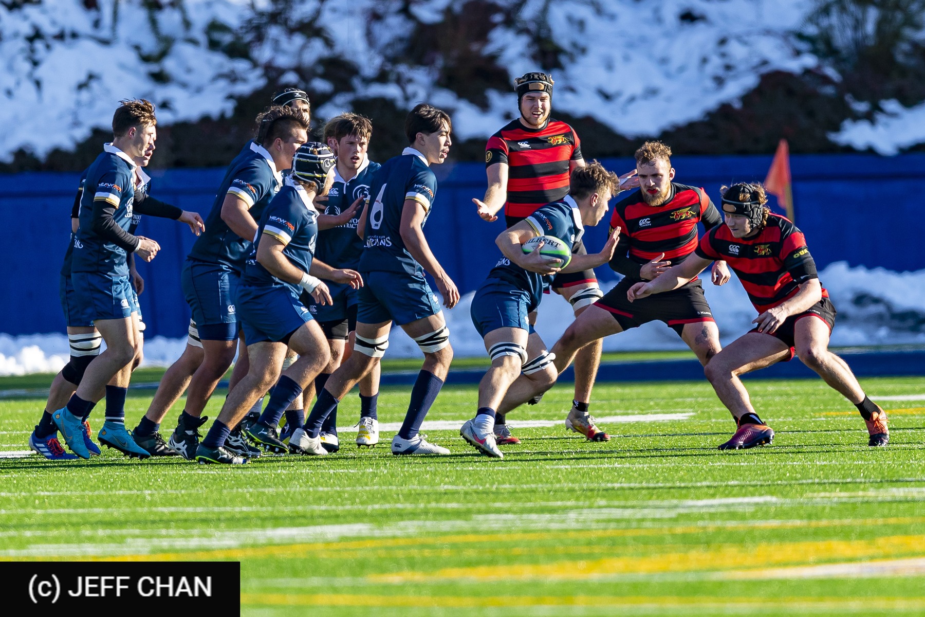 Cameron HURST - Tim ZIMMER -  University of Guelph - Trinity Western University - Rugby - CANUMENS 2022 - Guelph vs Trinity Western U - Bronze Game  by Jeff Chan (#CANUMENS2211) Photo by: Jeff Chan | Siuxy Sports 2022-12-04