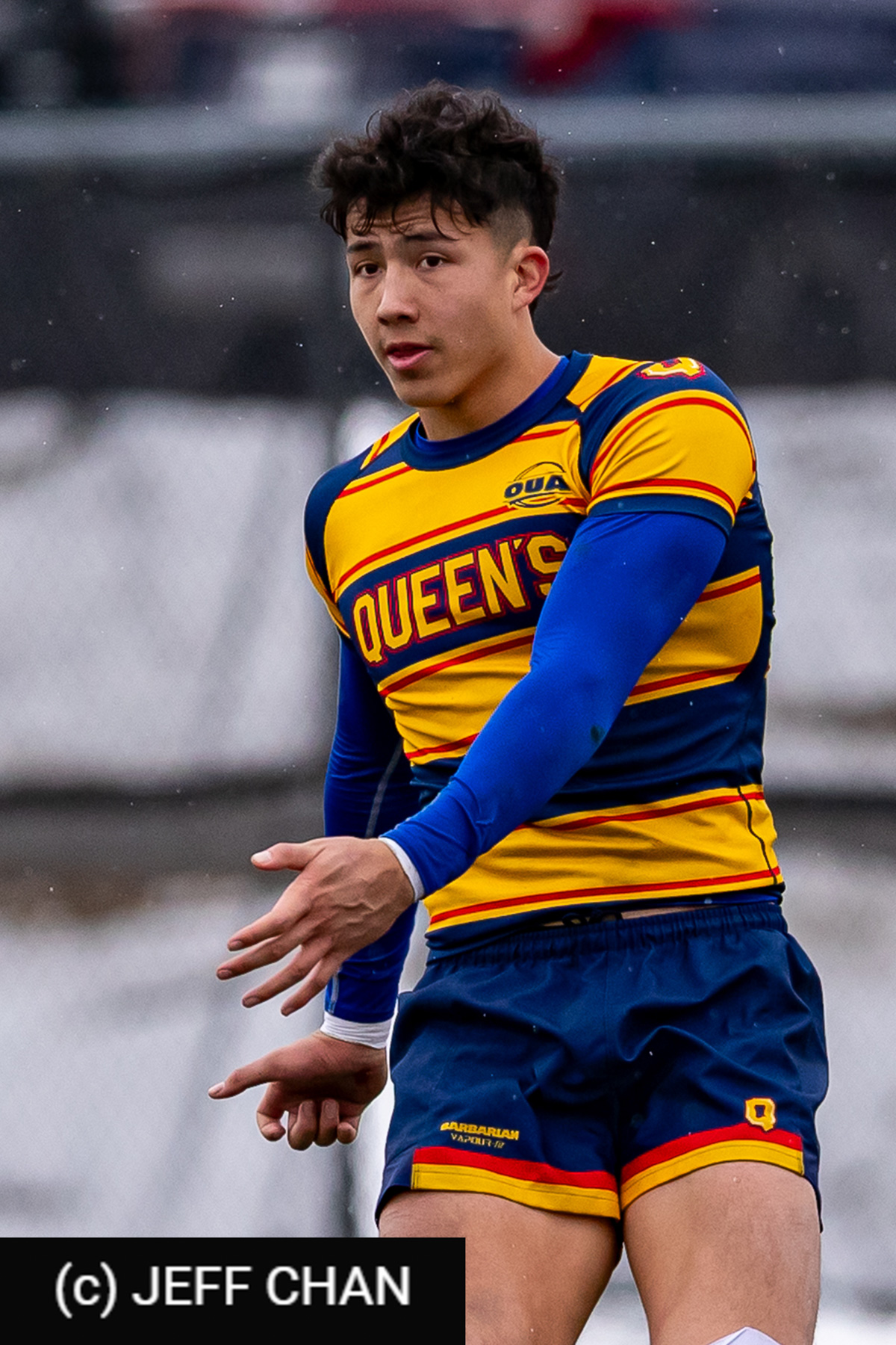 Marcus D'ACRE -  Queen's University - Dalhousie University - Rugby - CANUMENS 2025 - Queen's University vs Dalhousie University - Game#5 by Jeff Chan (#CANUMENS2575) Photo by: Jeff Chan | Siuxy Sports 2025-11-14