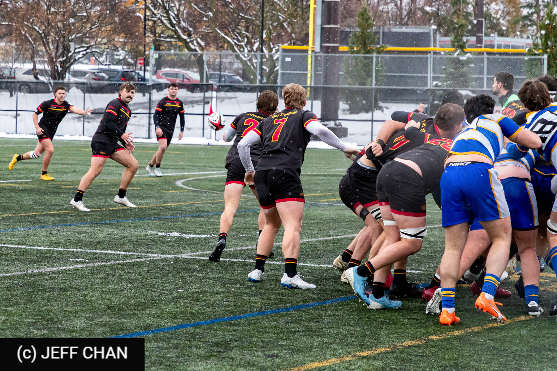 Kobe FAUST -  University of Guelph - University of British Columbia Okanagan - Rugby - CANUMENS 2025 - University of Guelph v University of British Columbia Okanagan - Game#2 by Jeff Chan (#CANUMENS2572) Photo by: Jeff Chan | Siuxy Sports 2025-11-12