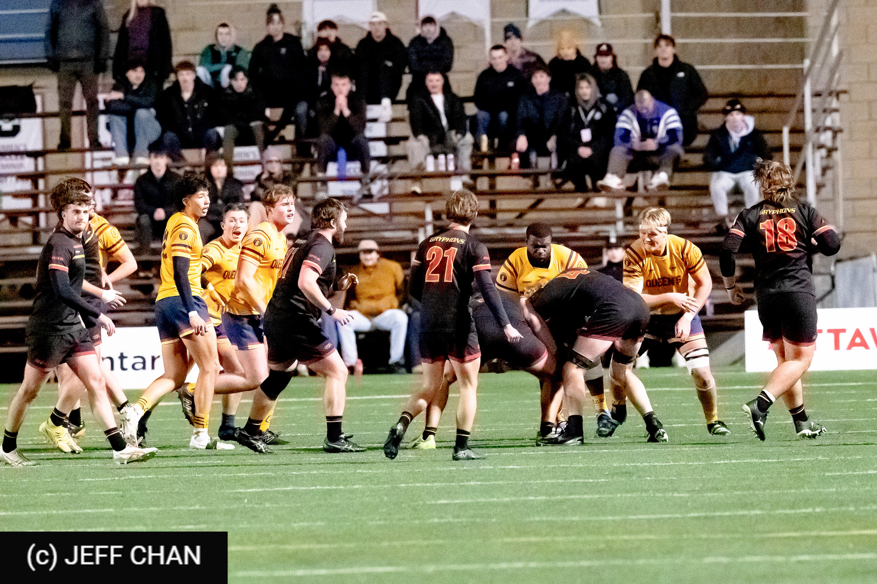 Brenden BLACK - Connor GITTENS -  Queen's University - University of Guelph - Rugby - CANUMENS 2024 - Semi final - Queen's vs Guelph by Jeff Chan (#CANUMENS2408) Photo by: Jeff Chan | Siuxy Sports 2024-11-15