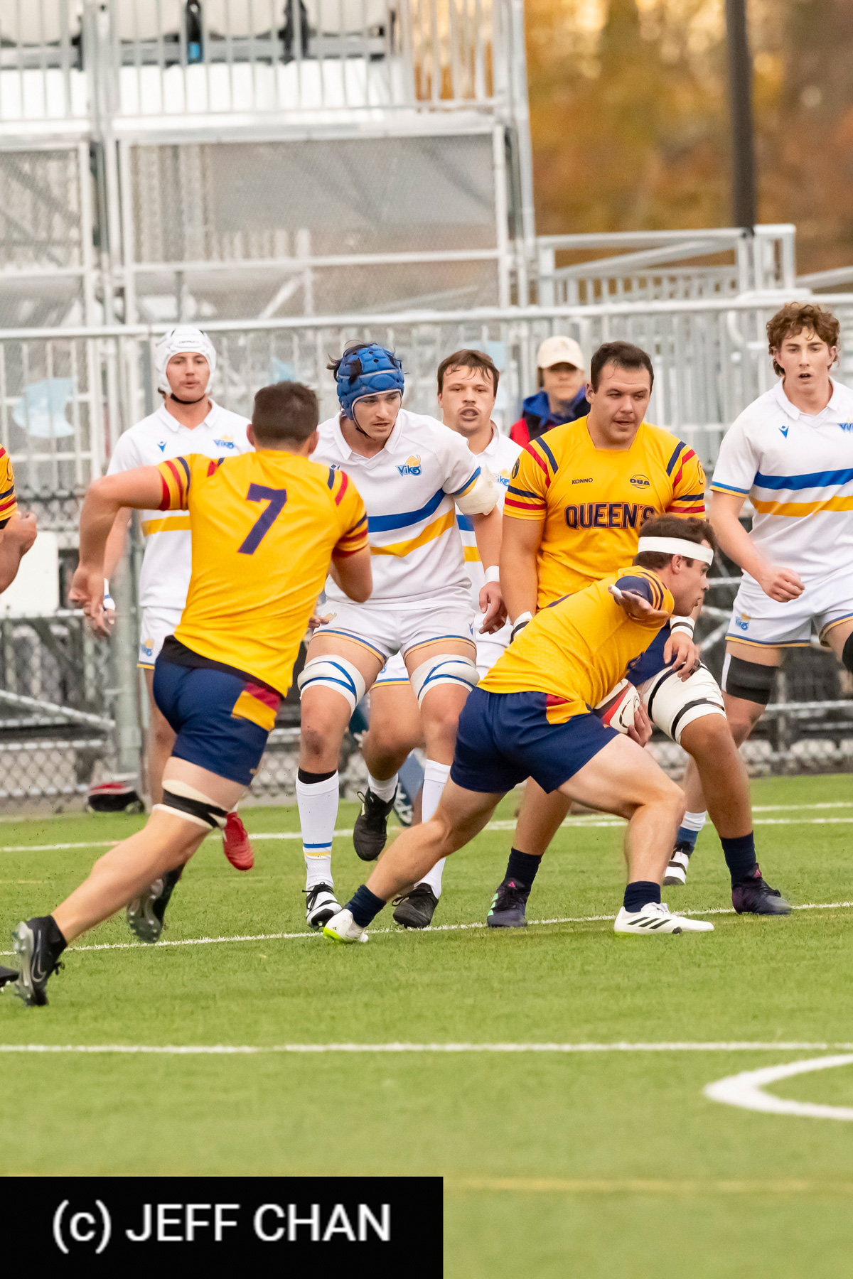 Muiredach CASEY - Aidan EMMENS - Jaxson JONES - Phoenix MOLLER -  Queen's University - University of Victoria - Rugby - CANUMENS 2023 - Quarter final - Queen's vs UVic by Jeff Chan (#CANUMENS2301) Photo by: Jeff Chan | Siuxy Sports 2023-11-15