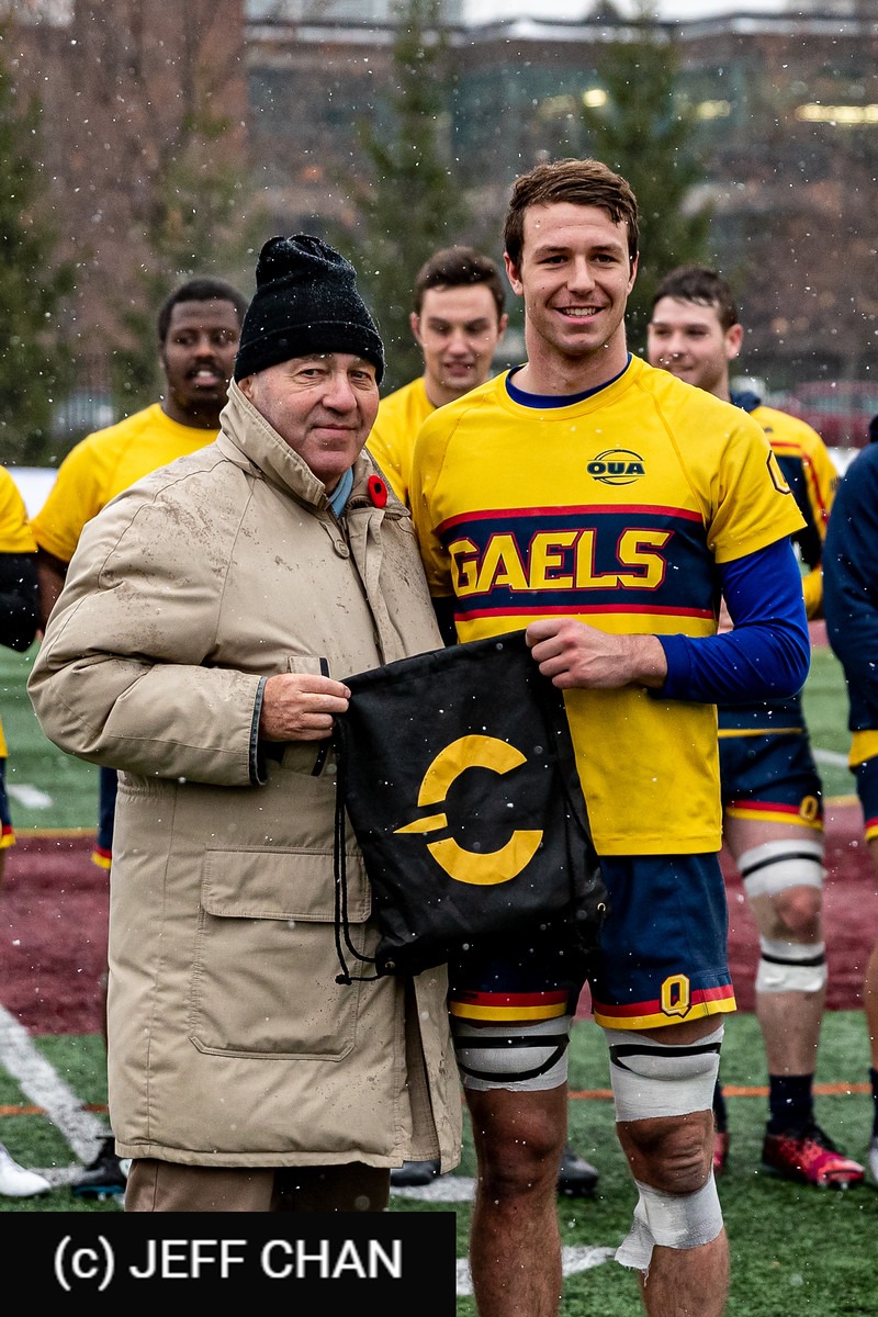 Ruairidh MACPHAIL - William MATTHEWS - Mohamed YUSUF -  Queen's University - Université McGill - Rugby - CANUMENS 2019 - Queen's U vs McGill U - by Jeff Chan (#CANUMENS1903) Photo by: Jeff Chan | Siuxy Sports 2019-11-20