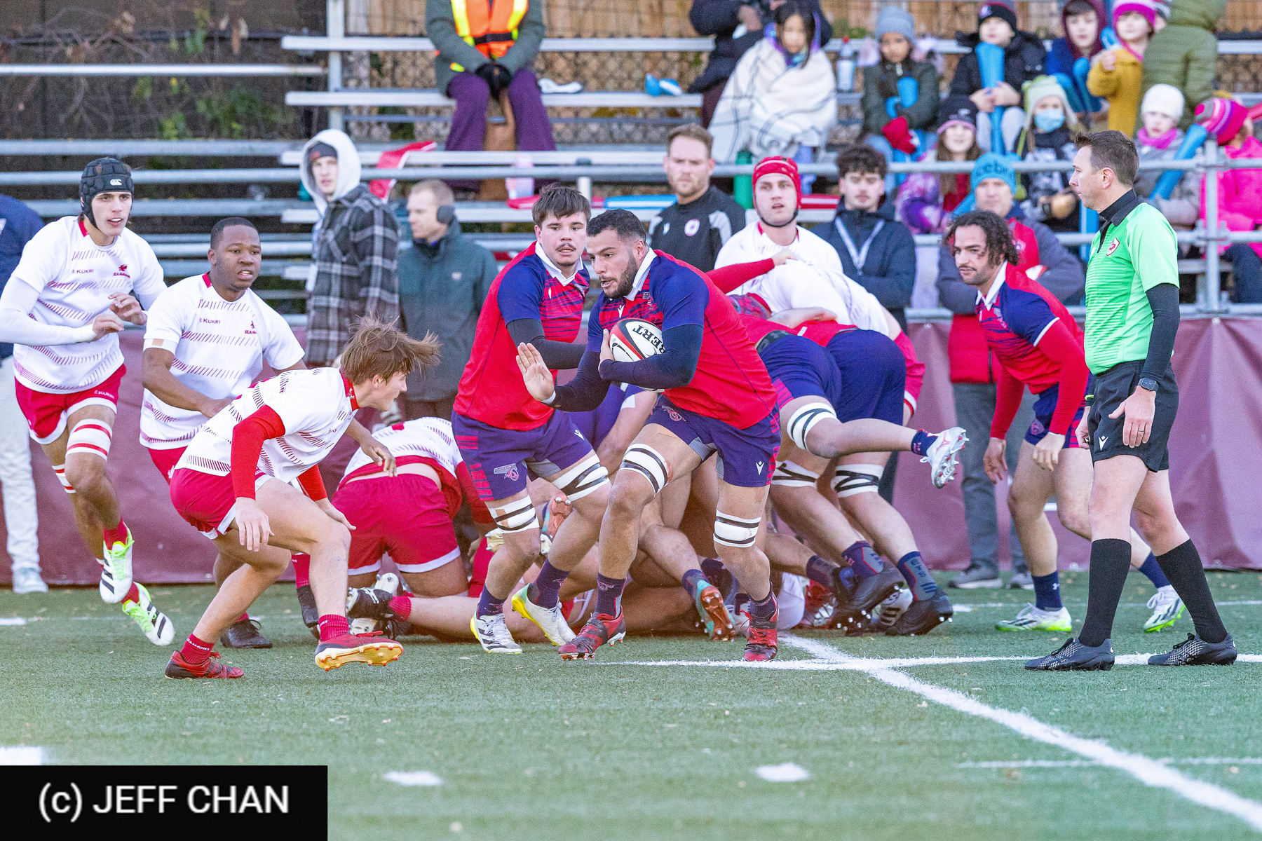Axel BRITZ - Gelel REZIG -  ÉTS (École de technologie supérieure) - Memorial University of Newfoundland - Rugby - CANUMENS 2024 - Qtr final - ETS vs Memorial UN by Jeff Chan (#CANUMENS2402) Photo by: Jeff Chan | Siuxy Sports 2024-11-13