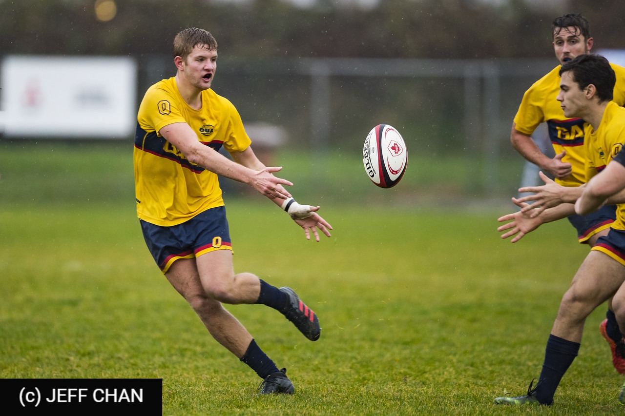 Michael DOUROS - Christopher WELLS -  Queen's University - University of New Brunswick - Rugby - CANUMENS 2018 - Queen's U vs U New Brunswick by Jeff Chan (#CANUMENS1802) Photo by: Jeff Chan | Siuxy Sports 2018-11-21