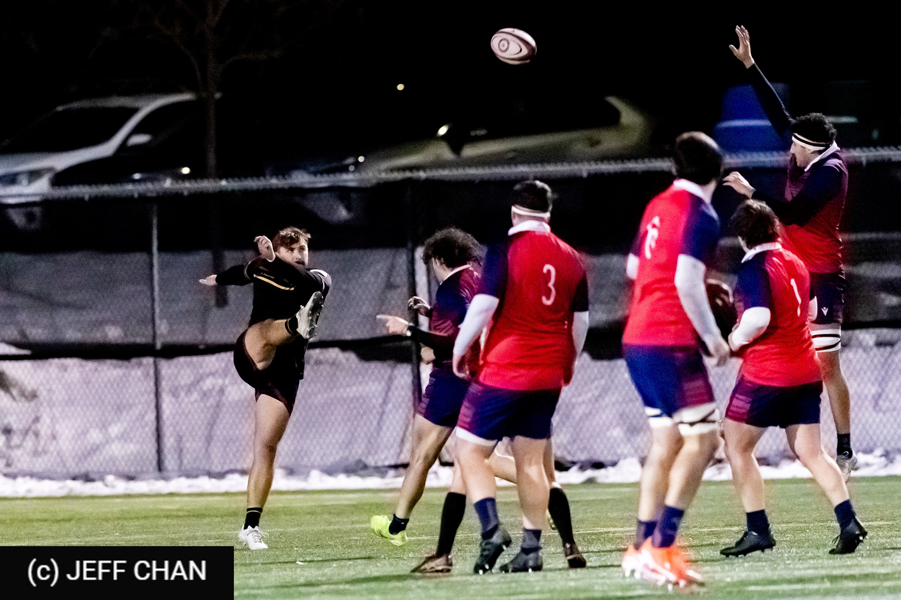 Kobe FAUST -  ÉTS (École de technologie supérieure) - University of Guelph - Rugby - CANUMENS 2025 - École de Technologie Supérieure vs University of Guelph - Game#12 Final by Jeff Chan (#CANUMENS2582) Photo by: Jeff Chan | Siuxy Sports 2025-11-16