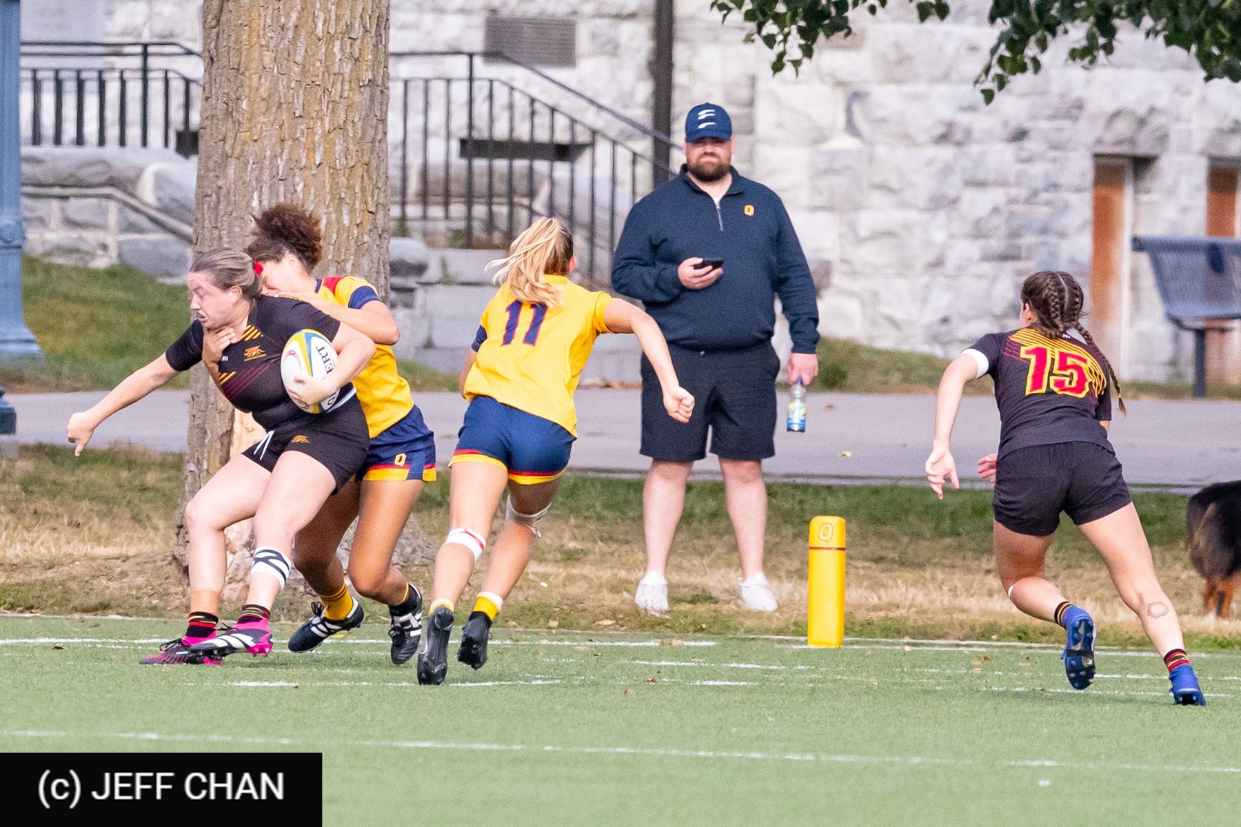  Queen's University - University of Guelph - Rugby - OUA 2023 Queen's (W) vs Guelph (#OUW23QWGU09) Photo by: Jeff Chan | Siuxy Sports 2023-09-23