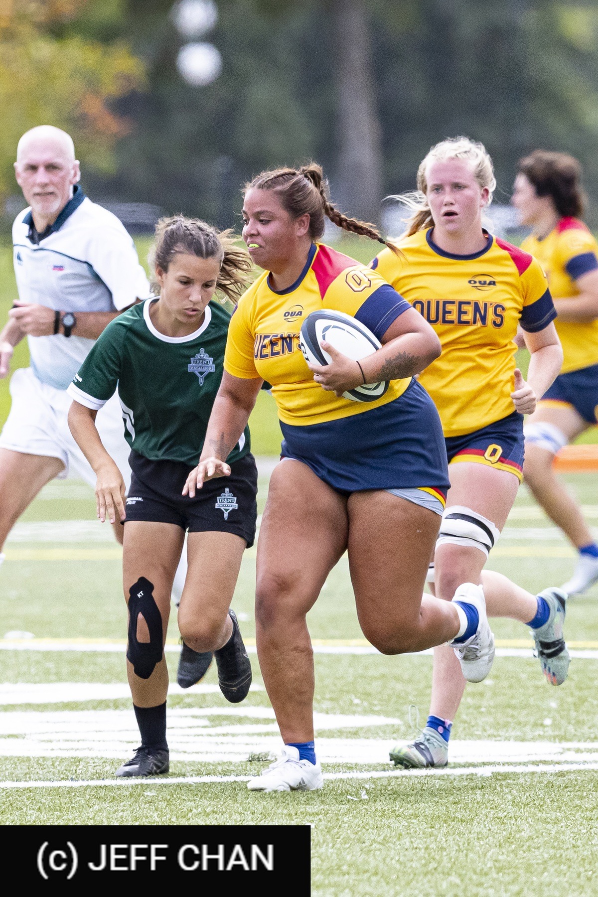  Queen's University - Trent University - Rugby - OUA 2023 Queen's (W) vs Trent (#OUW23QWTR09) Photo by: Jeff Chan | Siuxy Sports 2023-09-02