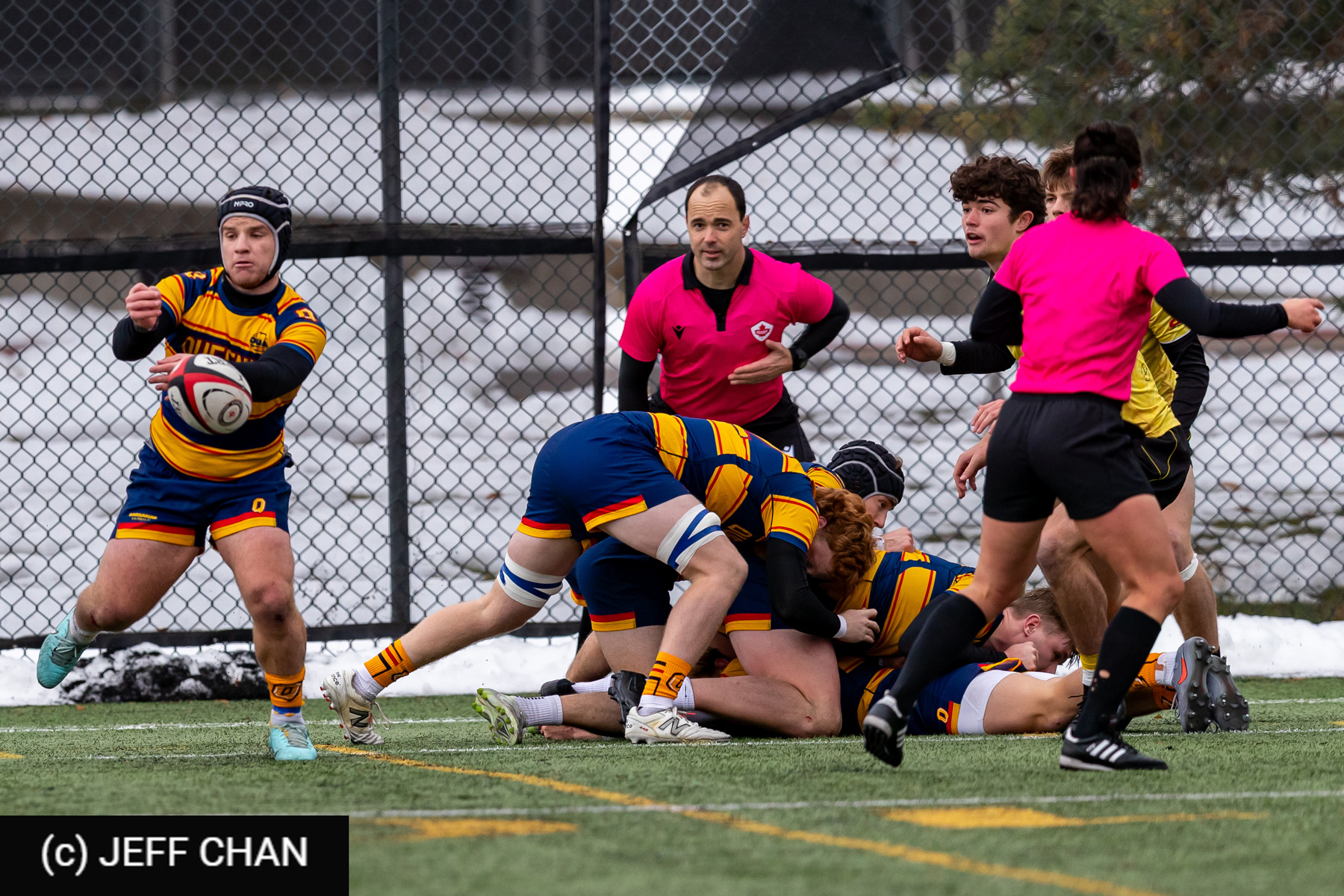 Adam DOYLE - Brodie REILLY -  Queen's University - Dalhousie University - Rugby - CANUMENS 2025 - Queen's University vs Dalhousie University - Game#5 by Jeff Chan (#CANUMENS2575) Photo by: Jeff Chan | Siuxy Sports 2025-11-14