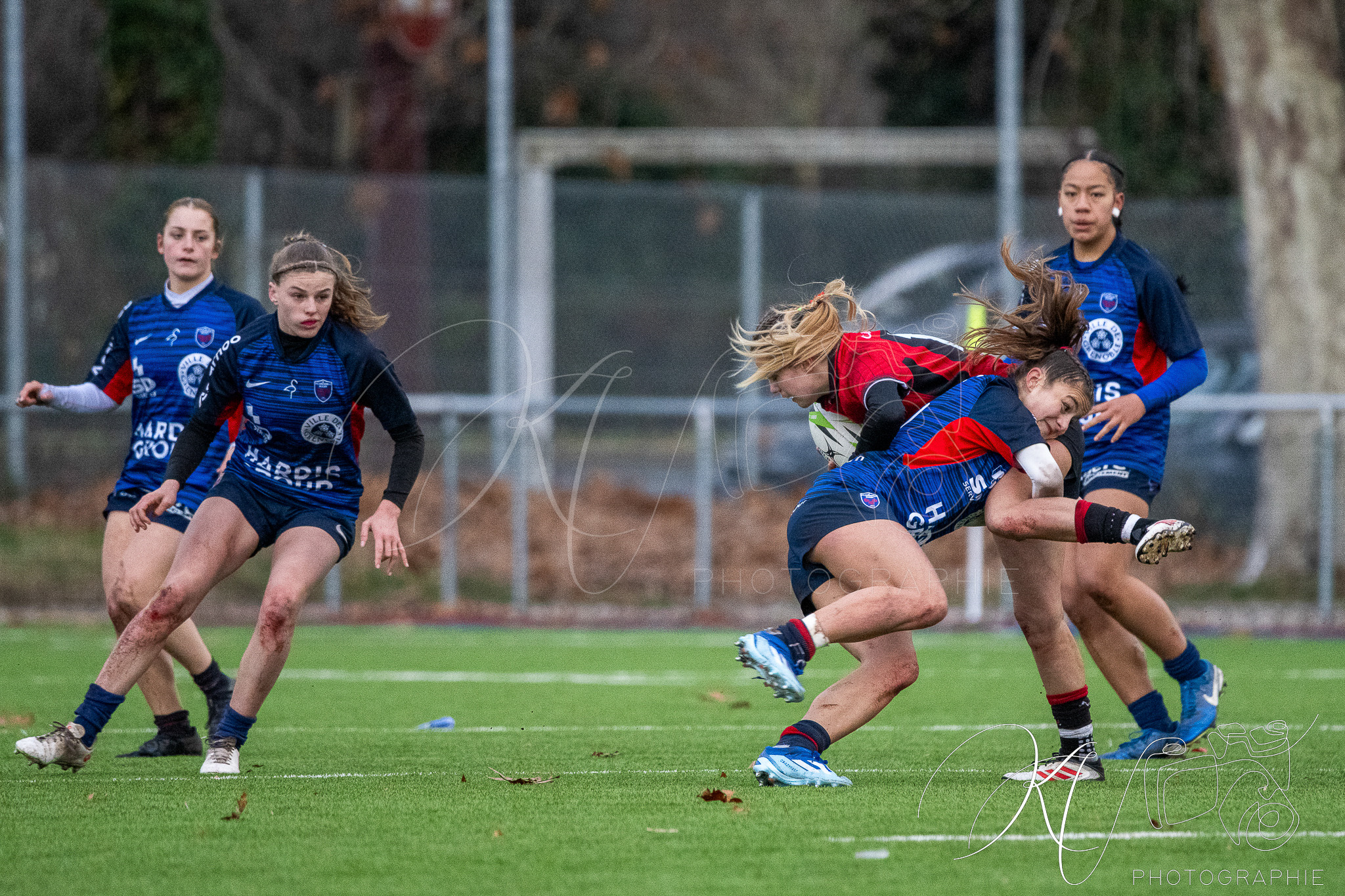  FC Grenoble Rugby - Lyon Olympique Universitaire - Rugby - FFR 2026 - U18 F - Amazones Grenoble vs LOU Rugby (#FFR26U18FAGL1) Photo by: Karine Valentin | Siuxy Sports 2026-01-11