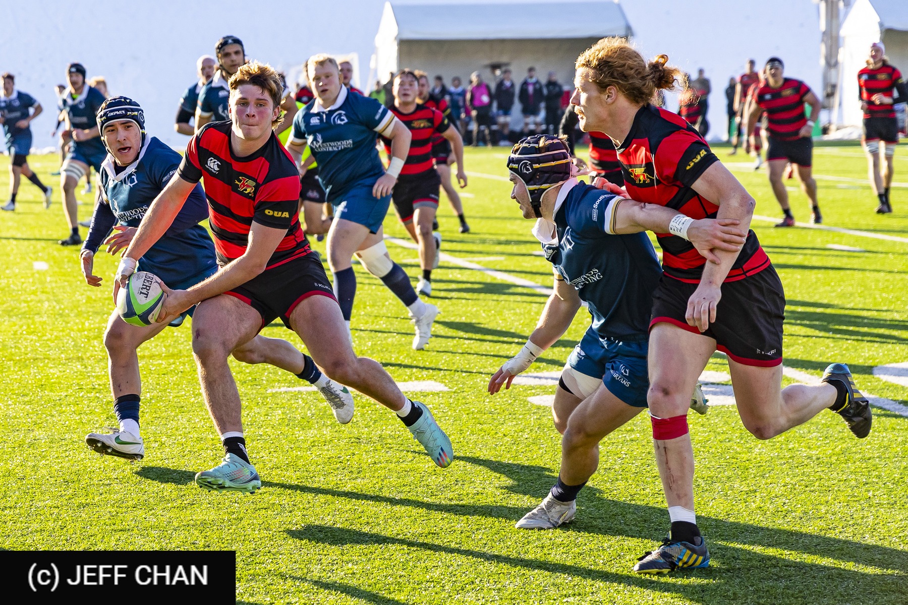 Scott BOWERS - Jacob INCE -  University of Guelph - Trinity Western University - Rugby - CANUMENS 2022 - Guelph vs Trinity Western U - Bronze Game  by Jeff Chan (#CANUMENS2211) Photo by: Jeff Chan | Siuxy Sports 2022-12-04