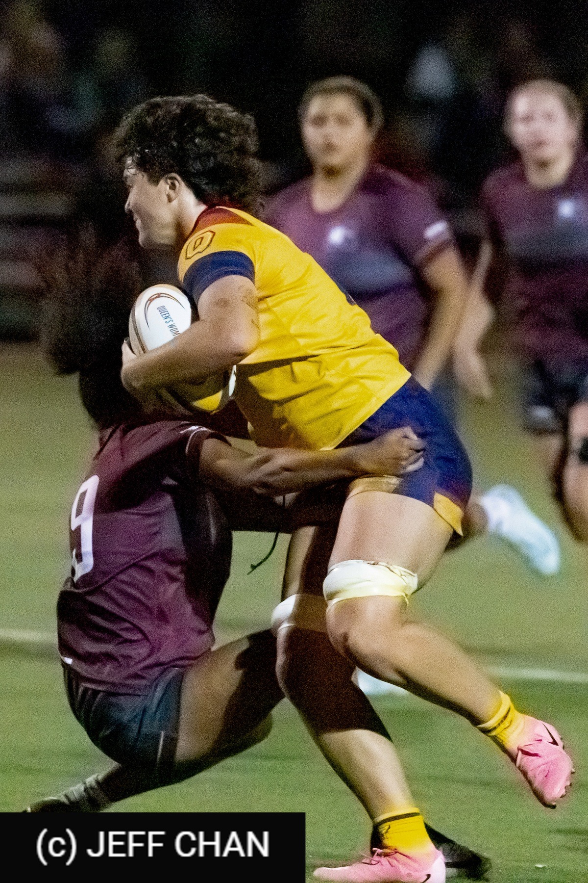  Queen's University - McMaster University - Rugby - OUA 2024 Queen's (W) vs McMaster (#OUW24QWMC10) Photo by: Jeff Chan | Siuxy Sports 2024-10-05