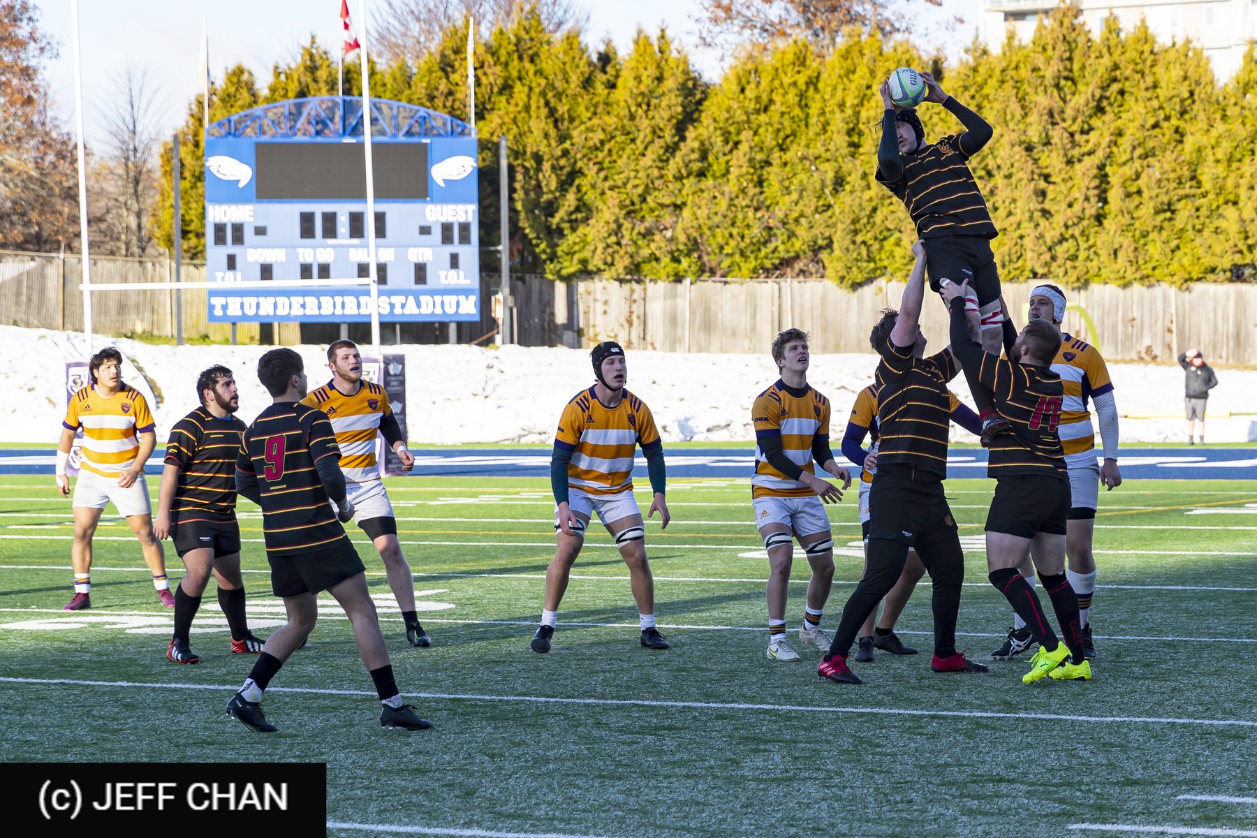 Sivan DUBINSKY - Alex LEVIA -  Wilfrid Laurier University - University of Calgary - Rugby - CANUMENS 2022 - W Laurier U vs Calgary -  by Jeff Chan (#CANUMENS2210) Photo by: Jeff Chan | Siuxy Sports 2022-12-04