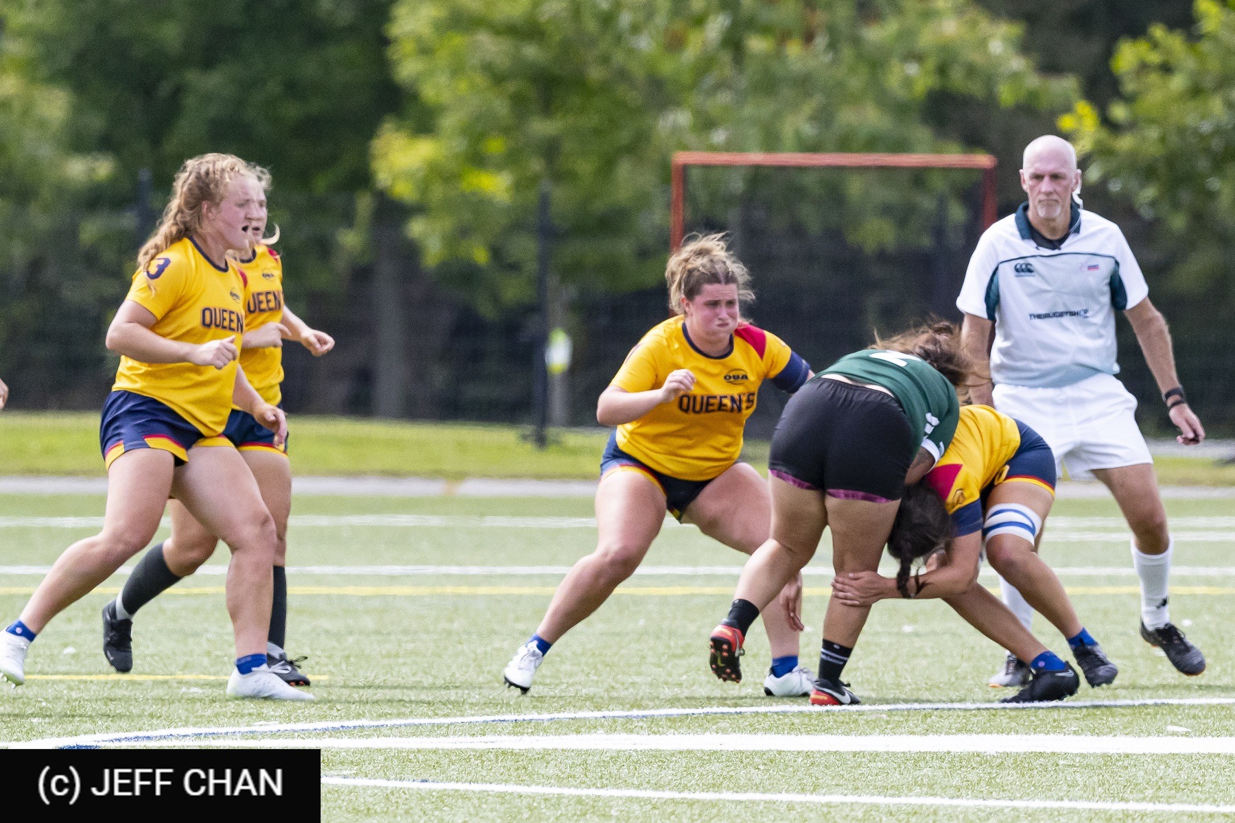  Queen's University - Trent University - Rugby - OUA 2023 Queen's (W) vs Trent (#OUW23QWTR09) Photo by: Jeff Chan | Siuxy Sports 2023-09-02