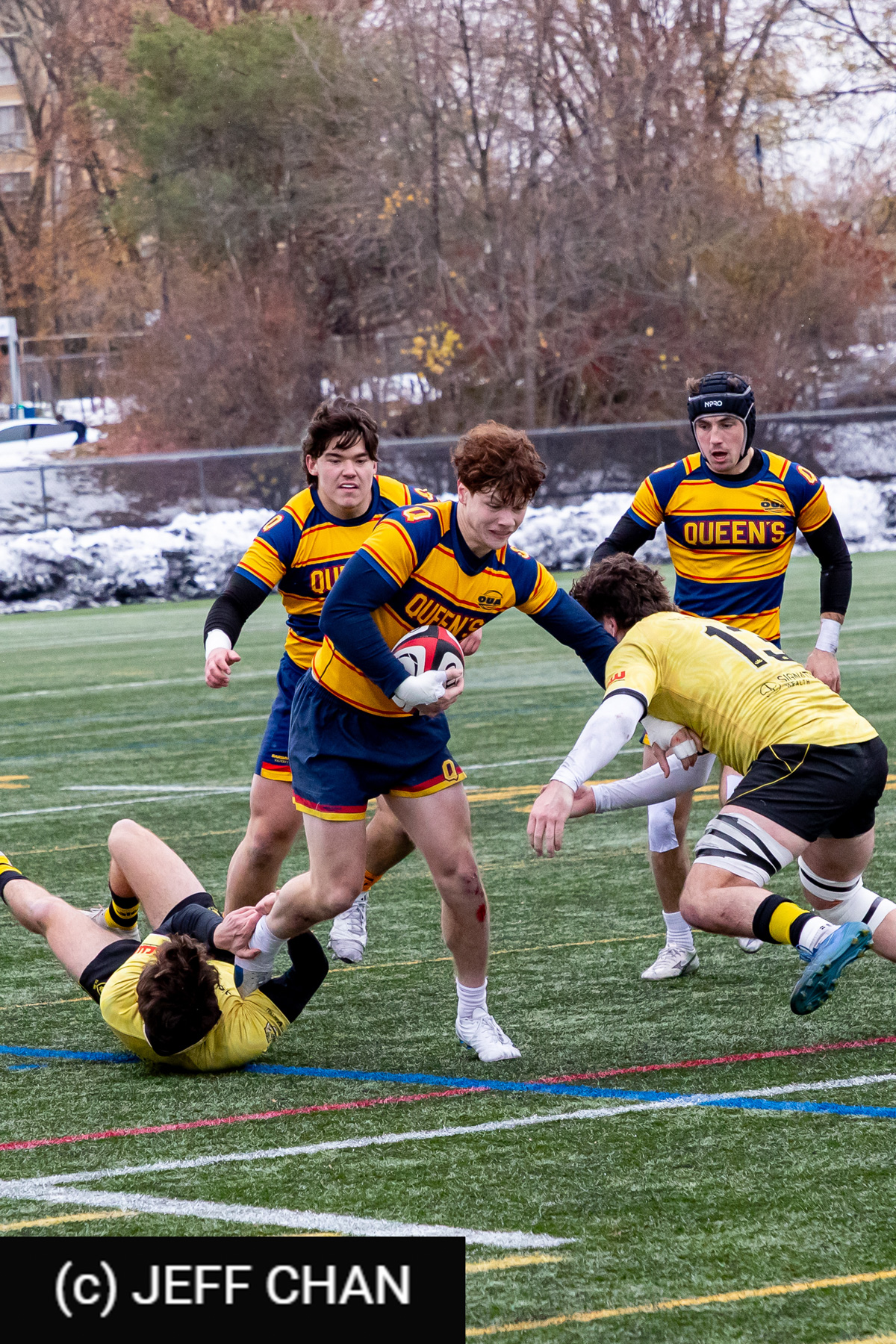 Trekker JAMES -  Queen's University - Dalhousie University - Rugby - CANUMENS 2025 - Queen's University vs Dalhousie University - Game#5 by Jeff Chan (#CANUMENS2575) Photo by: Jeff Chan | Siuxy Sports 2025-11-14