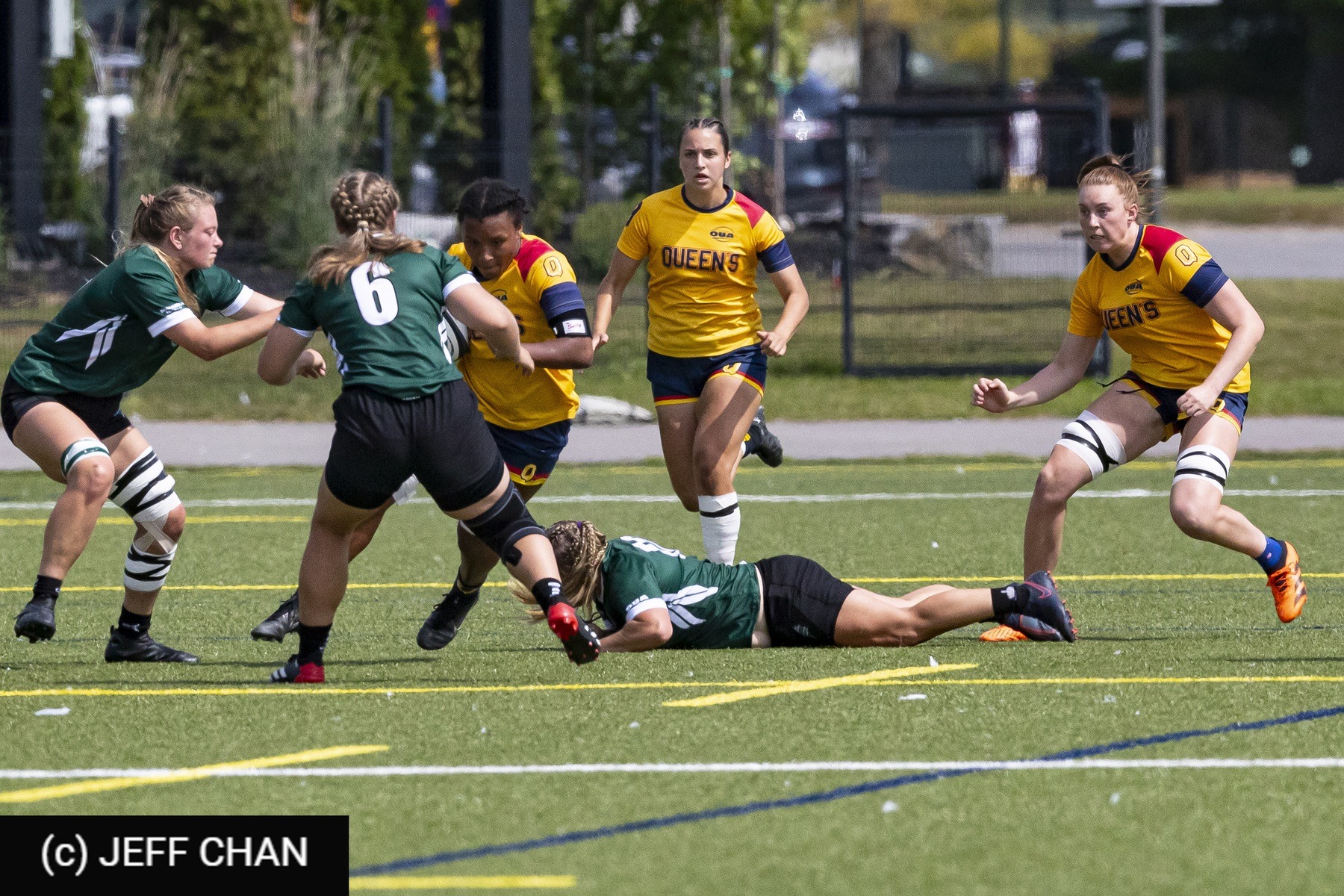  Queen's University - Trent University - Rugby - OUA 2023 Queen's (W) vs Trent (#OUW23QWTR09) Photo by: Jeff Chan | Siuxy Sports 2023-09-02