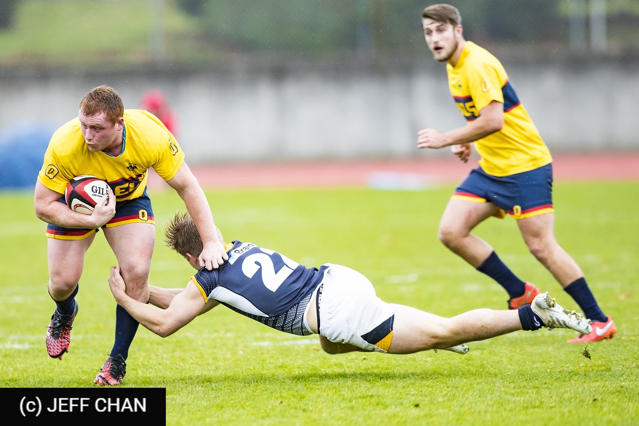Michael DOUROS -  Queen's University - University of British Columbia - Rugby - CANUMENS 2018 - Queen's U vs U British Columbia - Gold Game by Jeff Chan (#CANUMENS1809) Photo by: Jeff Chan | Siuxy Sports 2018-11-25
