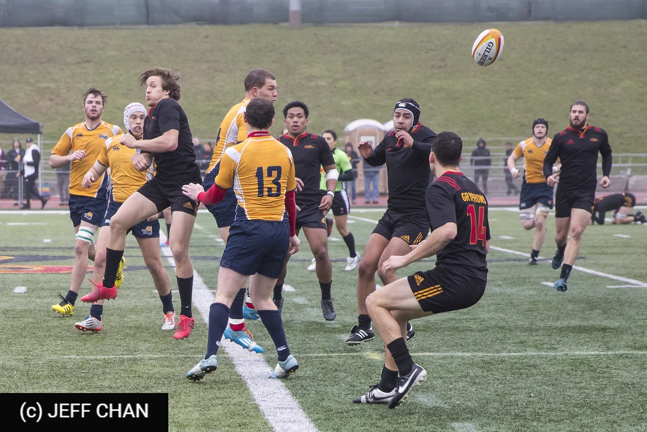 Kyle LAGASCA - Scott SIMMONDS -  University of Victoria - University of Guelph - Rugby - CANUMENS 2017 - U Victoria vs U Guelph - by Jeff Chan (#CANUMENS1702) Photo by: Jeff Chan | Siuxy Sports 2017-11-18