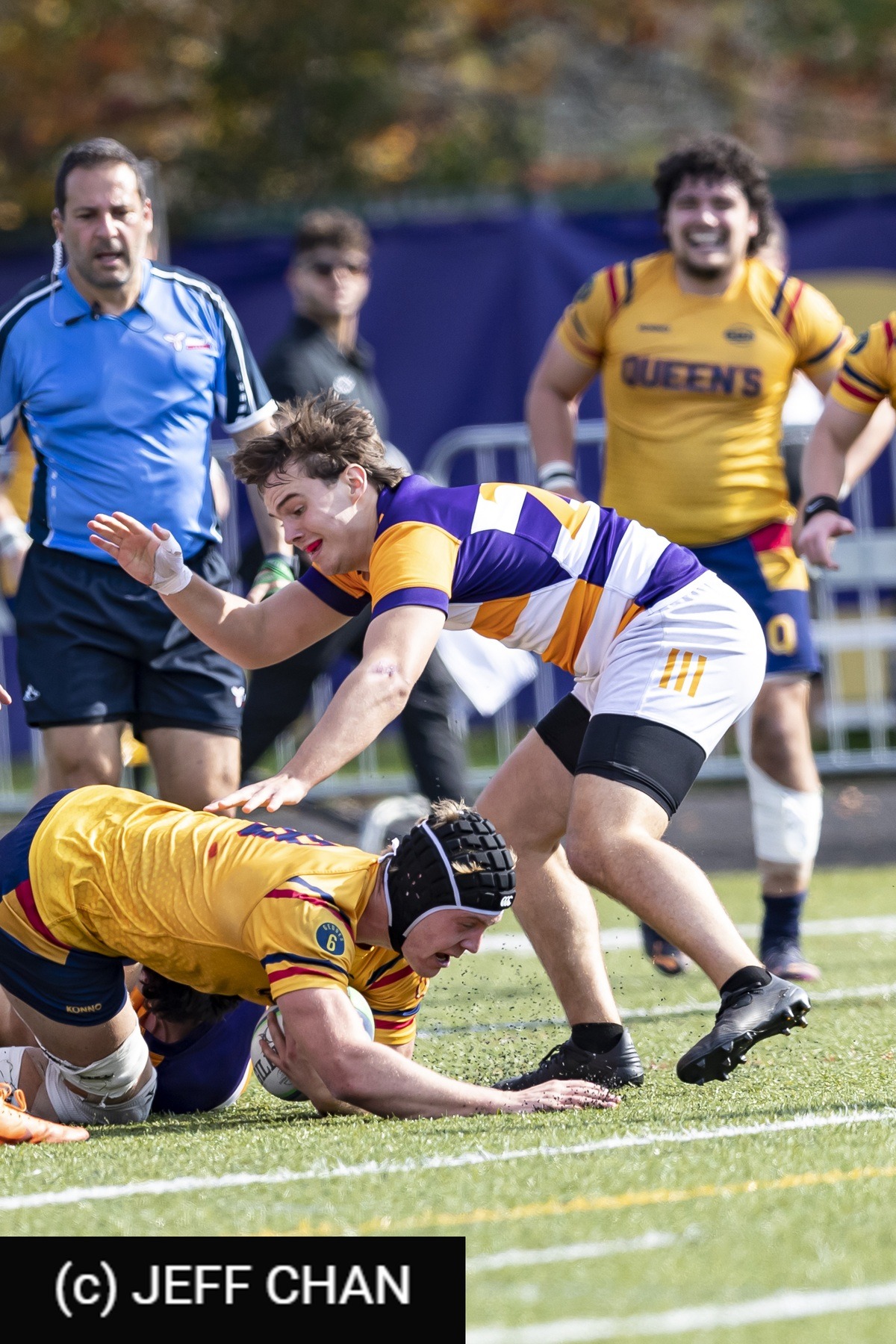  Queen's University - Wilfrid Laurier University - Rugby - OUA 2022 Queen's vs Laurier (#OUA22QULA10) Photo by: Jeff Chan | Siuxy Sports 2022-10-23