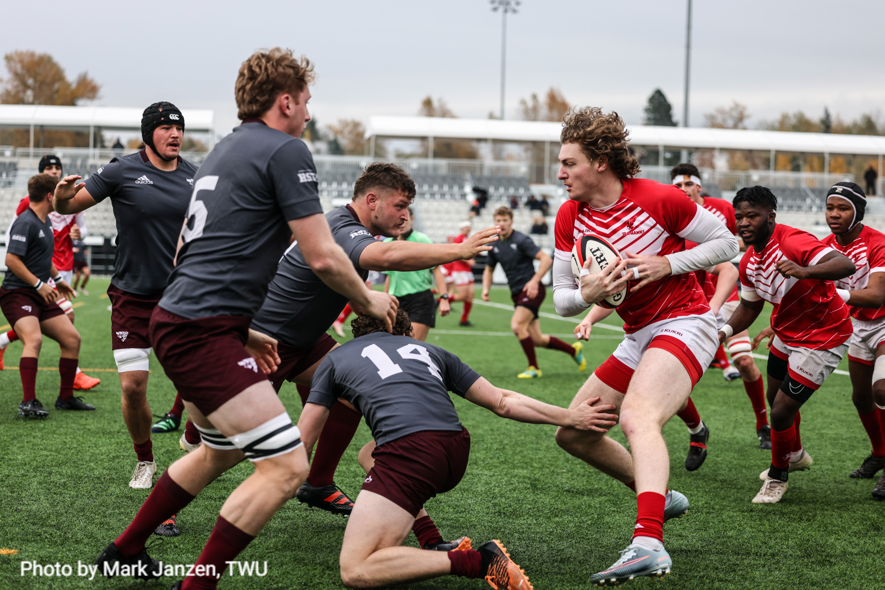  Memorial University of Newfoundland - Université Ottawa - Rugby - CANUMENS 2023 - Quarter final - Memorial vs U Ottawa by Jeff Chan (#CANUMENS2303) Photo by: Jeff Chan | Siuxy Sports 2023-11-15