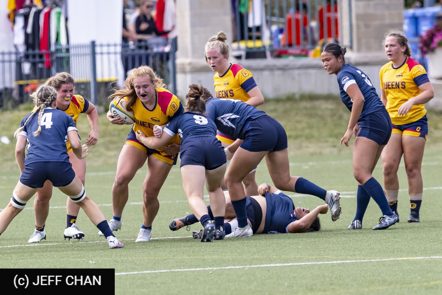  Queen's University - University of Toronto - Rugby - OUA 2023 Queen's (W) vs Toronto (#OUW23QWUT09) Photo by: Jeff Chan | Siuxy Sports 2023-09-09