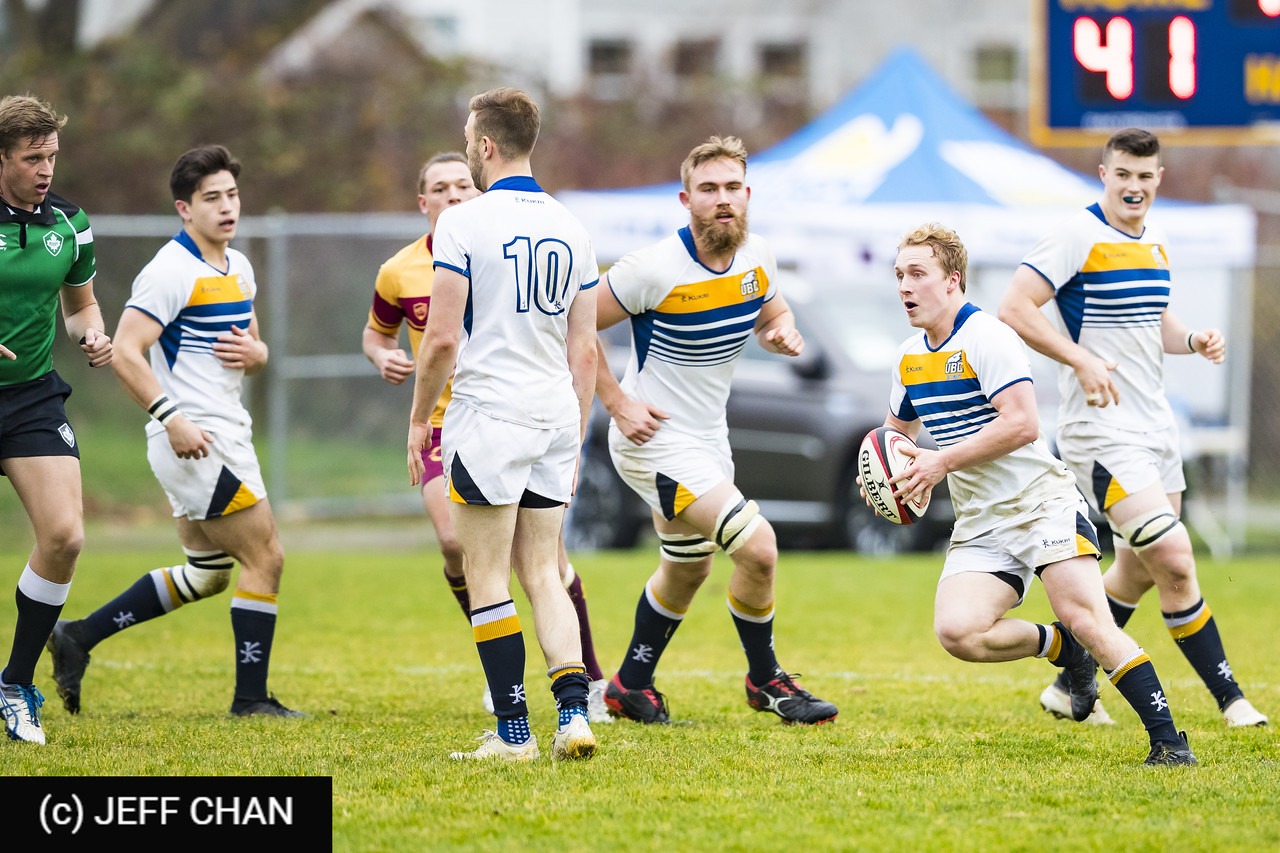 Nick ALLEN - Nolan HOWELL - Jake LAN -  University of British Columbia - Université Concordia - Rugby - CANUMENS 2018 - U British Columbia vs Concordia U by Jeff Chan (#CANUMENS1803) Photo by: Jeff Chan | Siuxy Sports 2018-11-21
