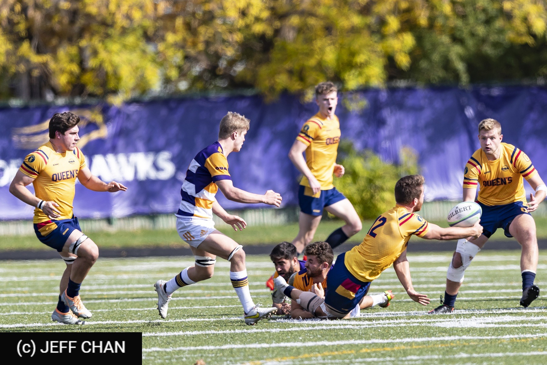  Queen's University - Wilfrid Laurier University - Rugby - OUA 2022 Queen's vs Laurier (#OUA22QULA10) Photo by: Jeff Chan | Siuxy Sports 2022-10-23