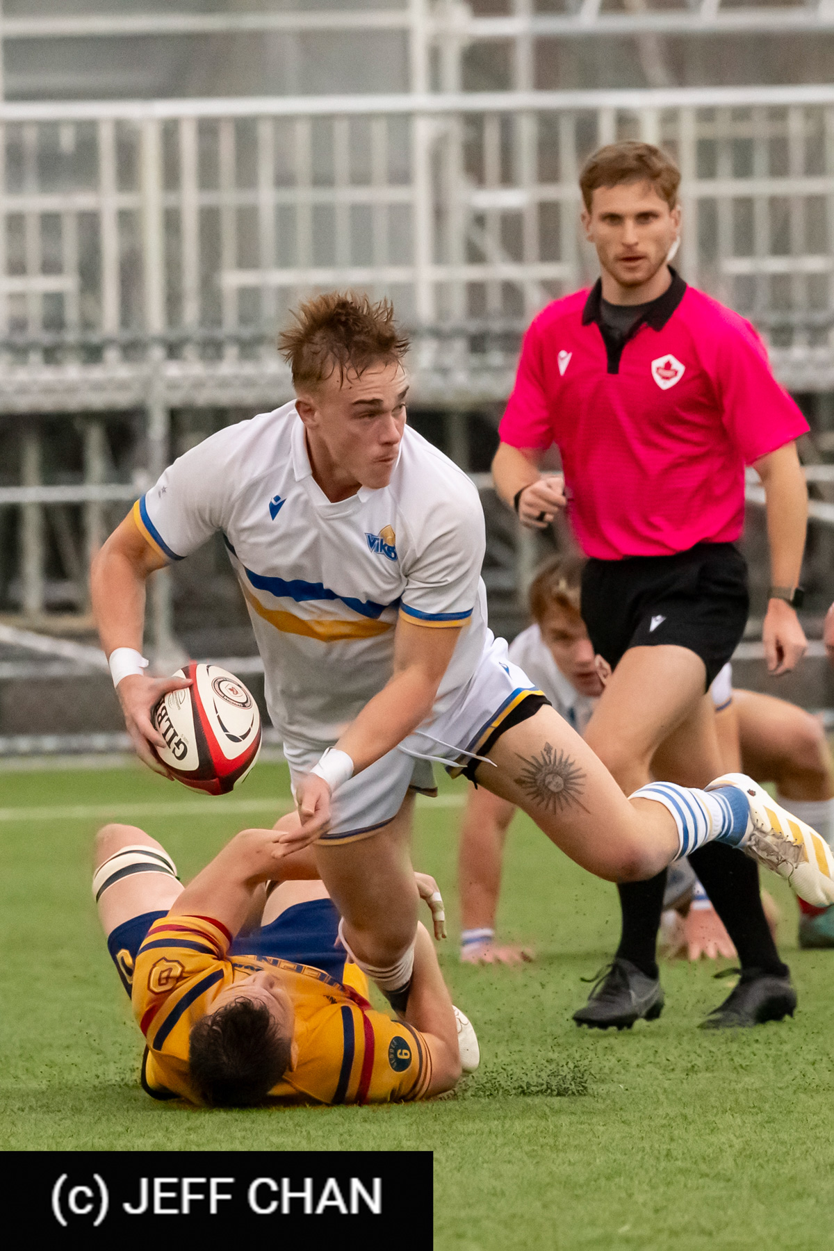  Queen's University - University of Victoria - Rugby - CANUMENS 2023 - Quarter final - Queen's vs UVic by Jeff Chan (#CANUMENS2301) Photo by: Jeff Chan | Siuxy Sports 2023-11-15
