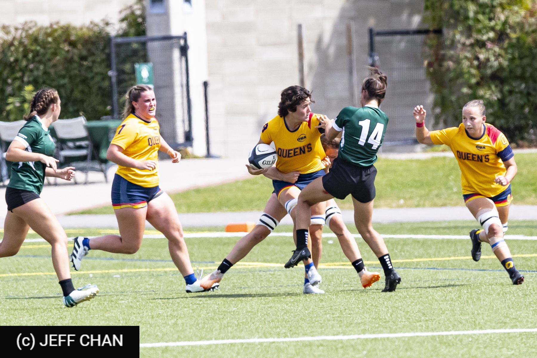  Queen's University - Trent University - Rugby - OUA 2023 Queen's (W) vs Trent (#OUW23QWTR09) Photo by: Jeff Chan | Siuxy Sports 2023-09-02