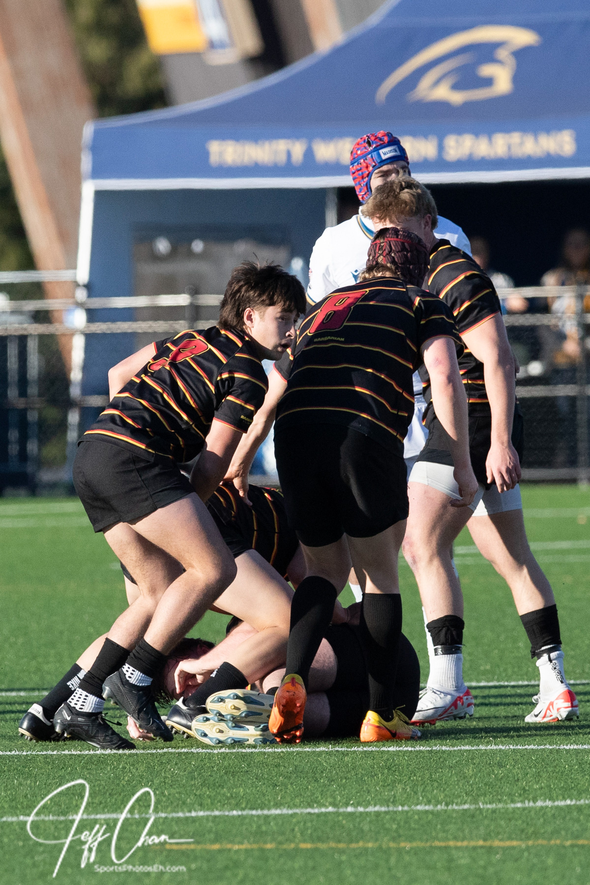  Trinity Western University - University of Calgary - Rugby - CANUMENS 2023 - Semi final - Trinity W vs Calgary U by Jeff Chan (#CANUMENS2308) Photo by: Jeff Chan | Siuxy Sports 2023-11-17